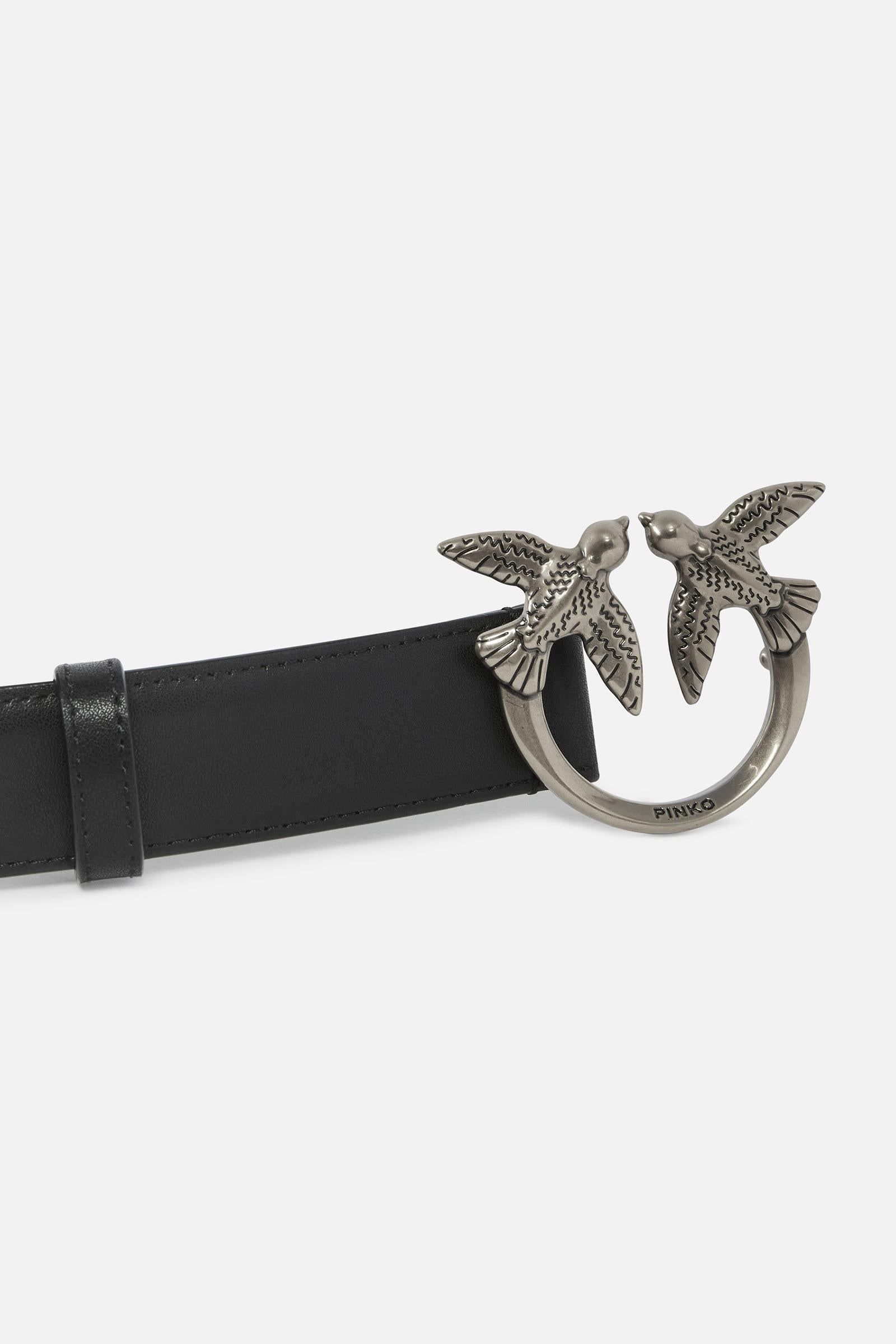 Cintura Love Birds in pelle 3cm