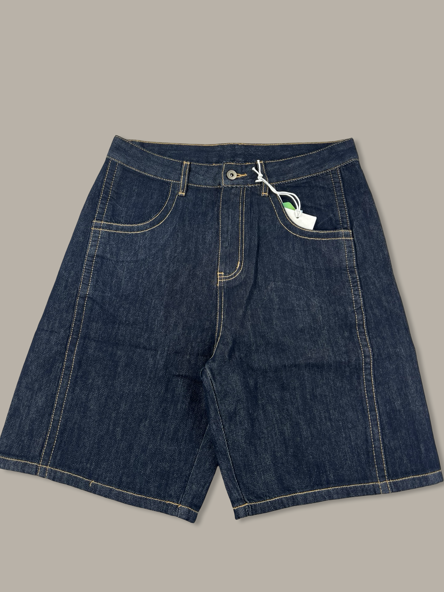 Raw Denim Jorts Pantaloncini in Jeans Blue Navy
