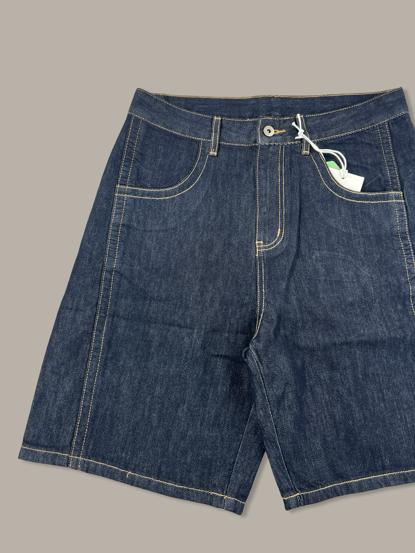 Raw Denim Jorts Pantaloncini in Jeans Blue Navy