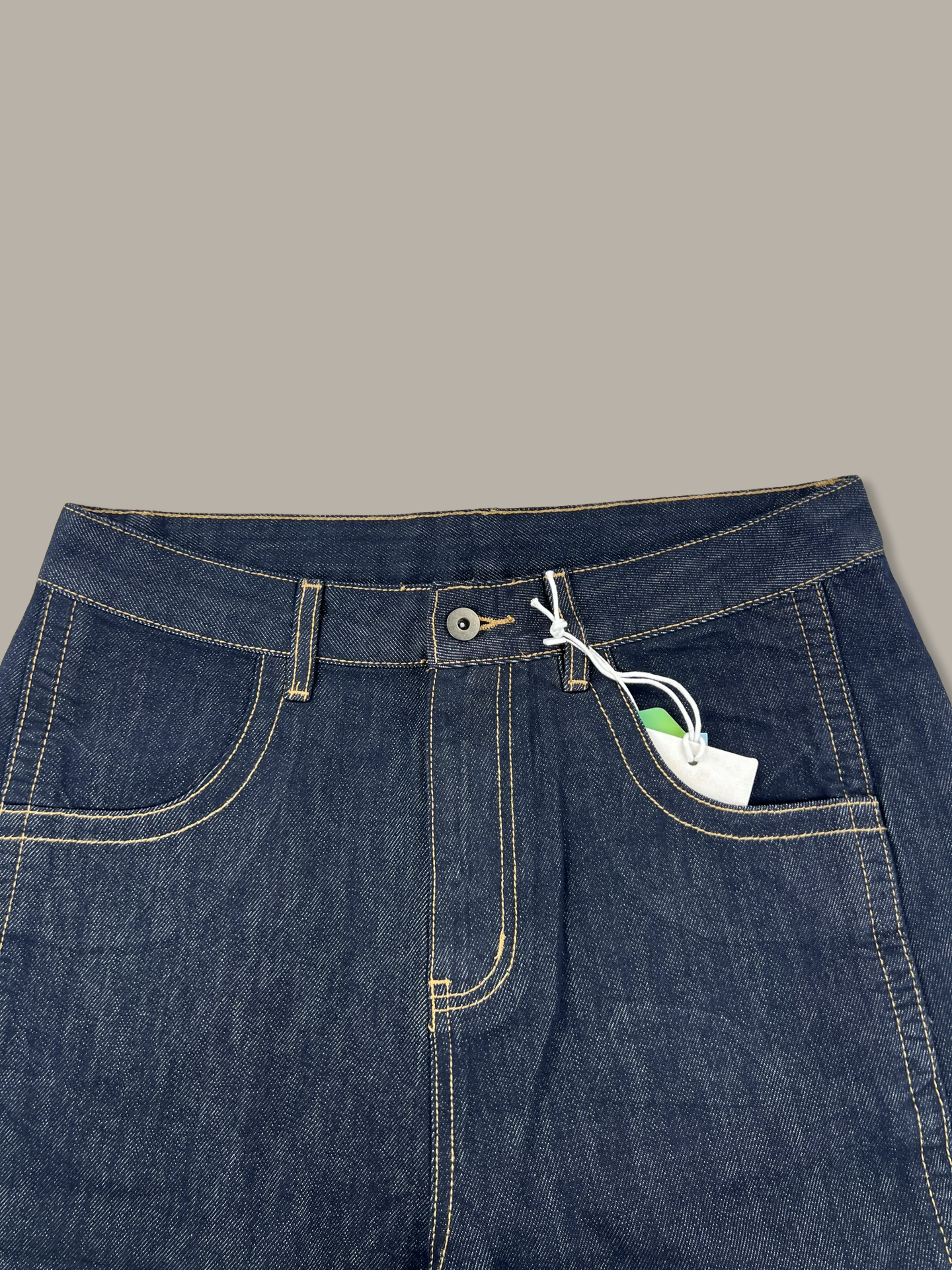 Raw Denim Jorts Pantaloncini in Jeans Blue Navy