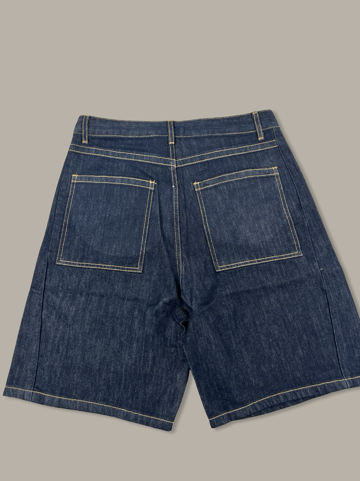 Raw Denim Jorts Pantaloncini in Jeans Blue Navy