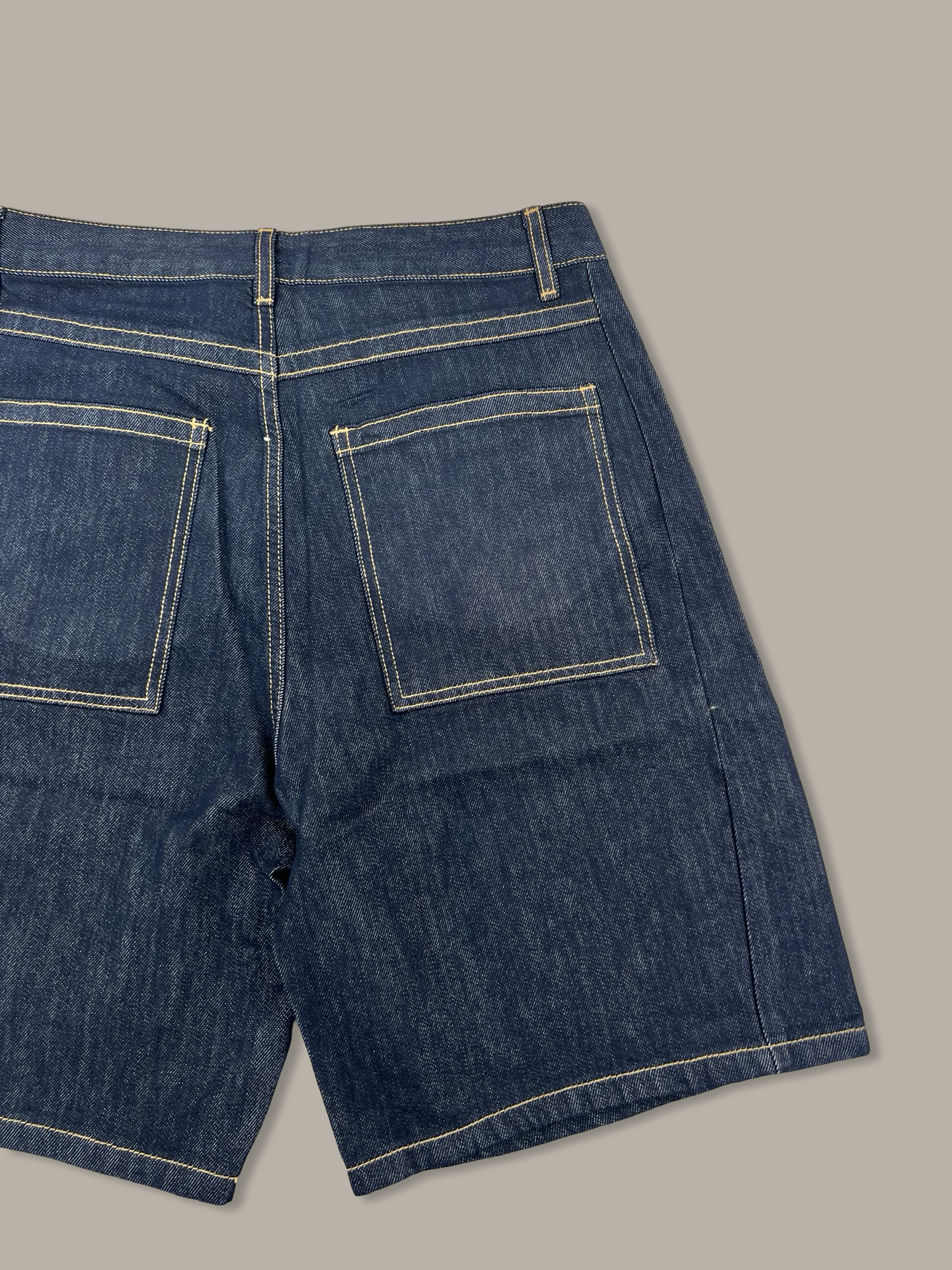 Raw Denim Jorts Pantaloncini in Jeans Blue Navy