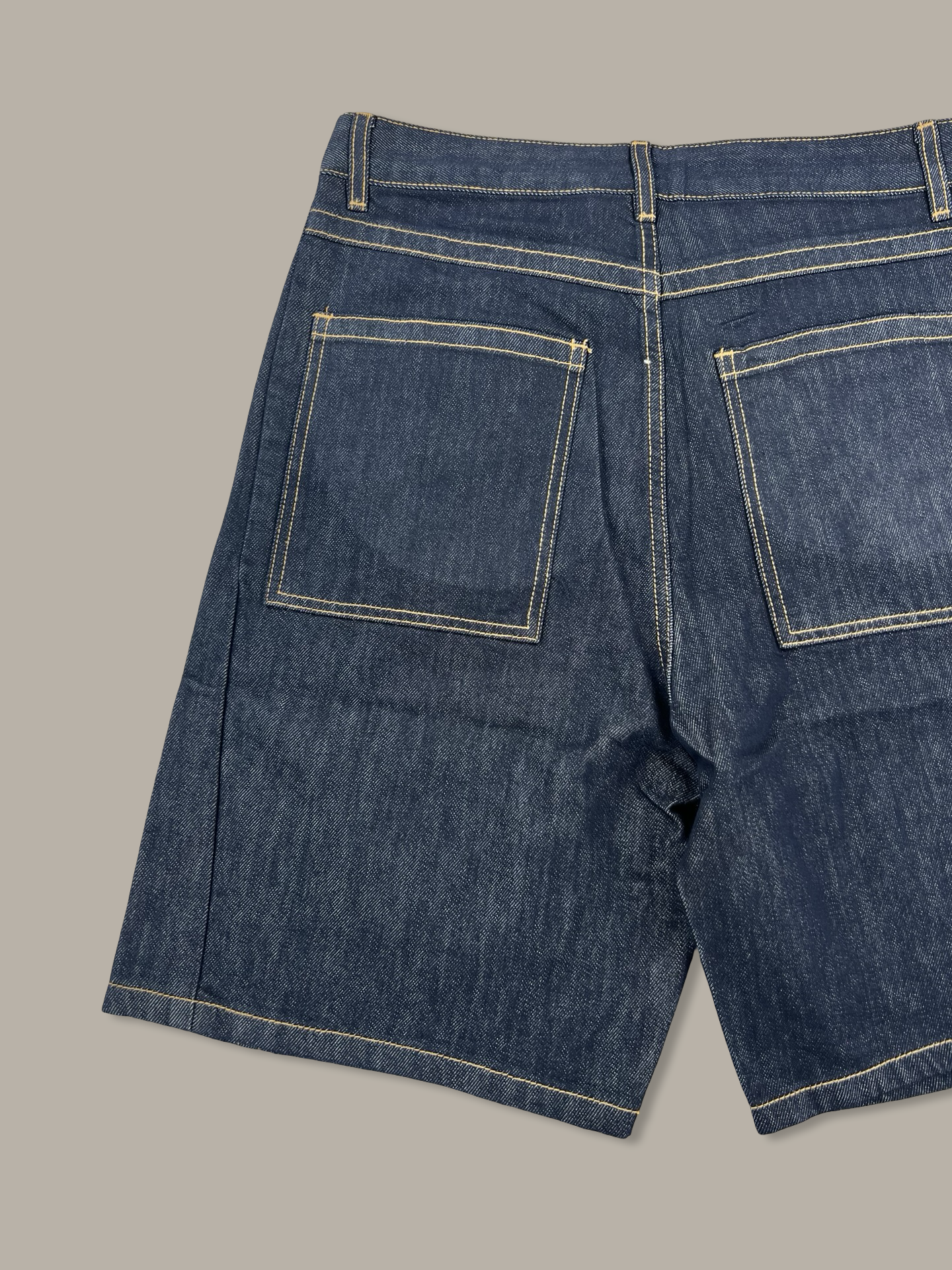 Raw Denim Jorts Pantaloncini in Jeans Blue Navy