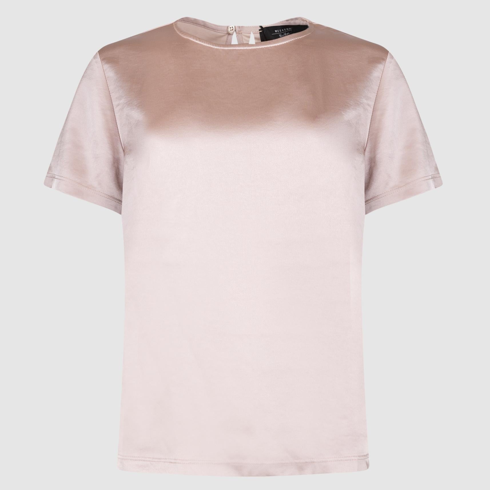 T-shirt in Raso Rosa Cipria