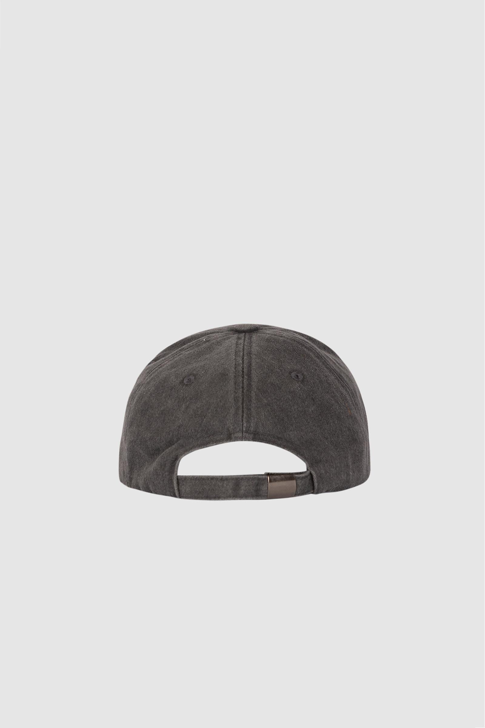 Cappellino Davis in denim nero con ricamo Saint Barth