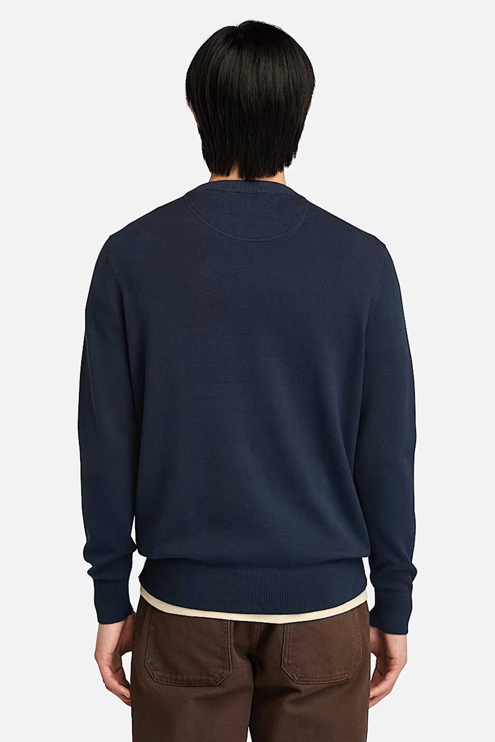 Maglione in Cotone Williams River da Uomo in blu scuro