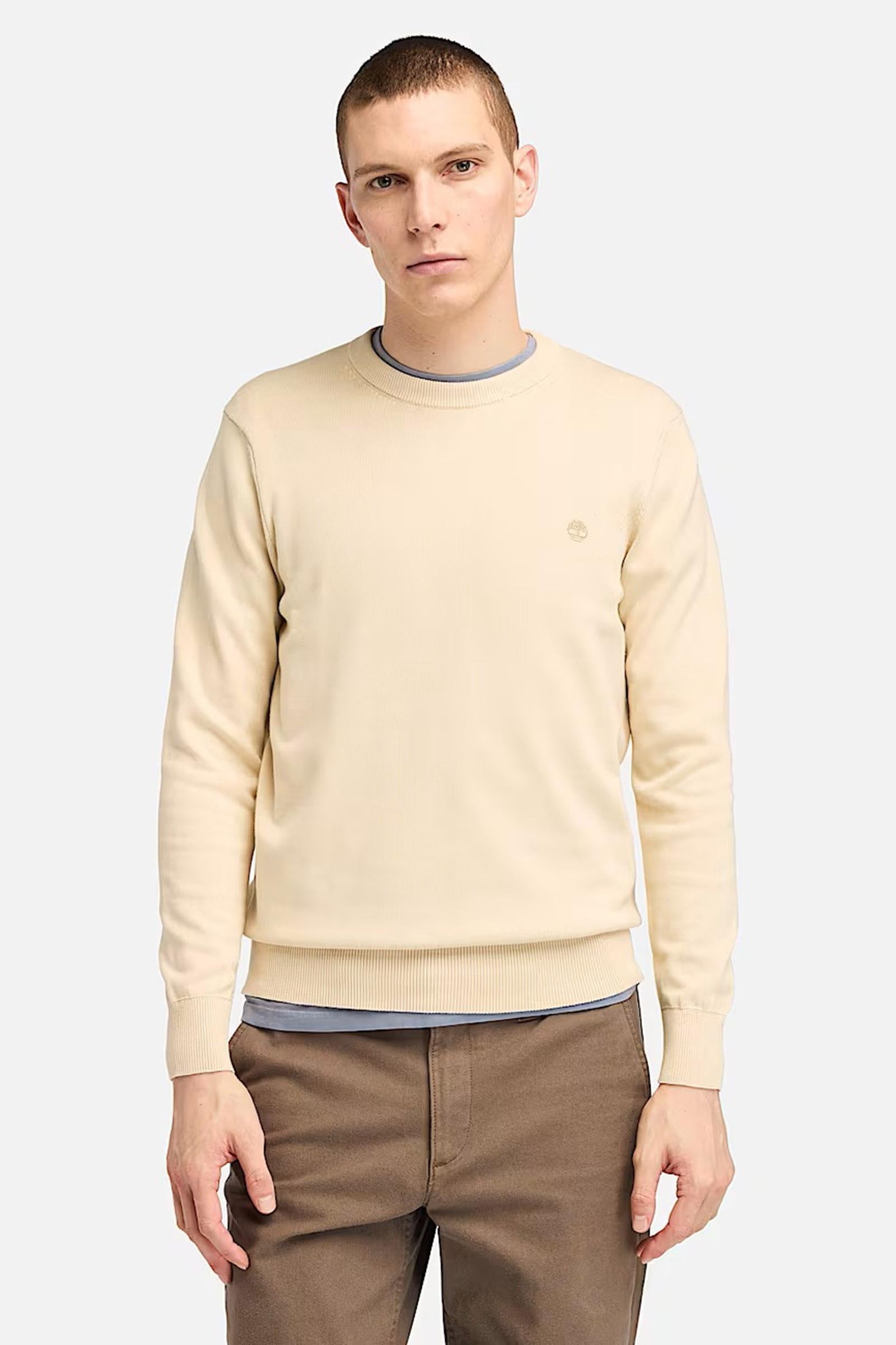 Maglione in Cotone Williams River da Uomo in beige