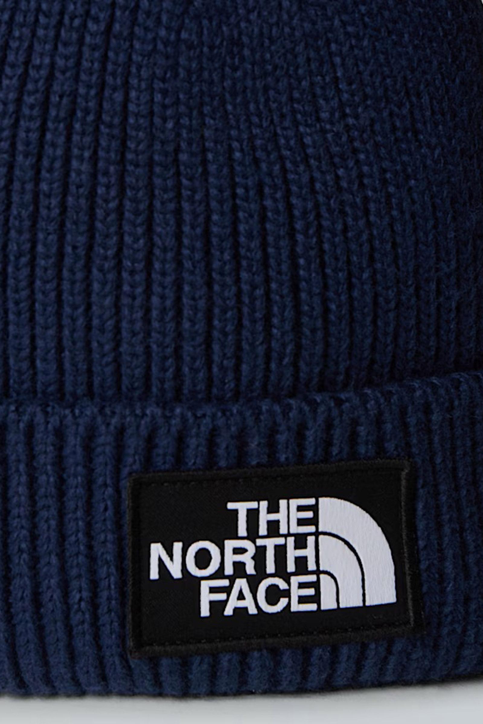Berretto con risvolto e logo box TNF