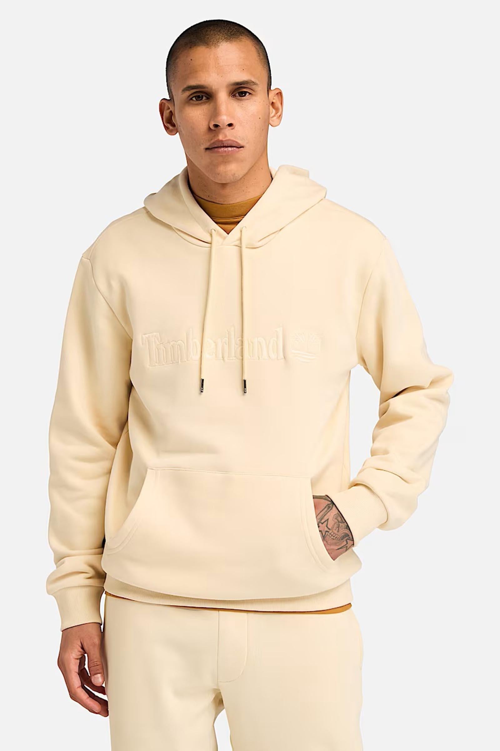 Felpa con Cappuccio Hampton da Uomo in beige