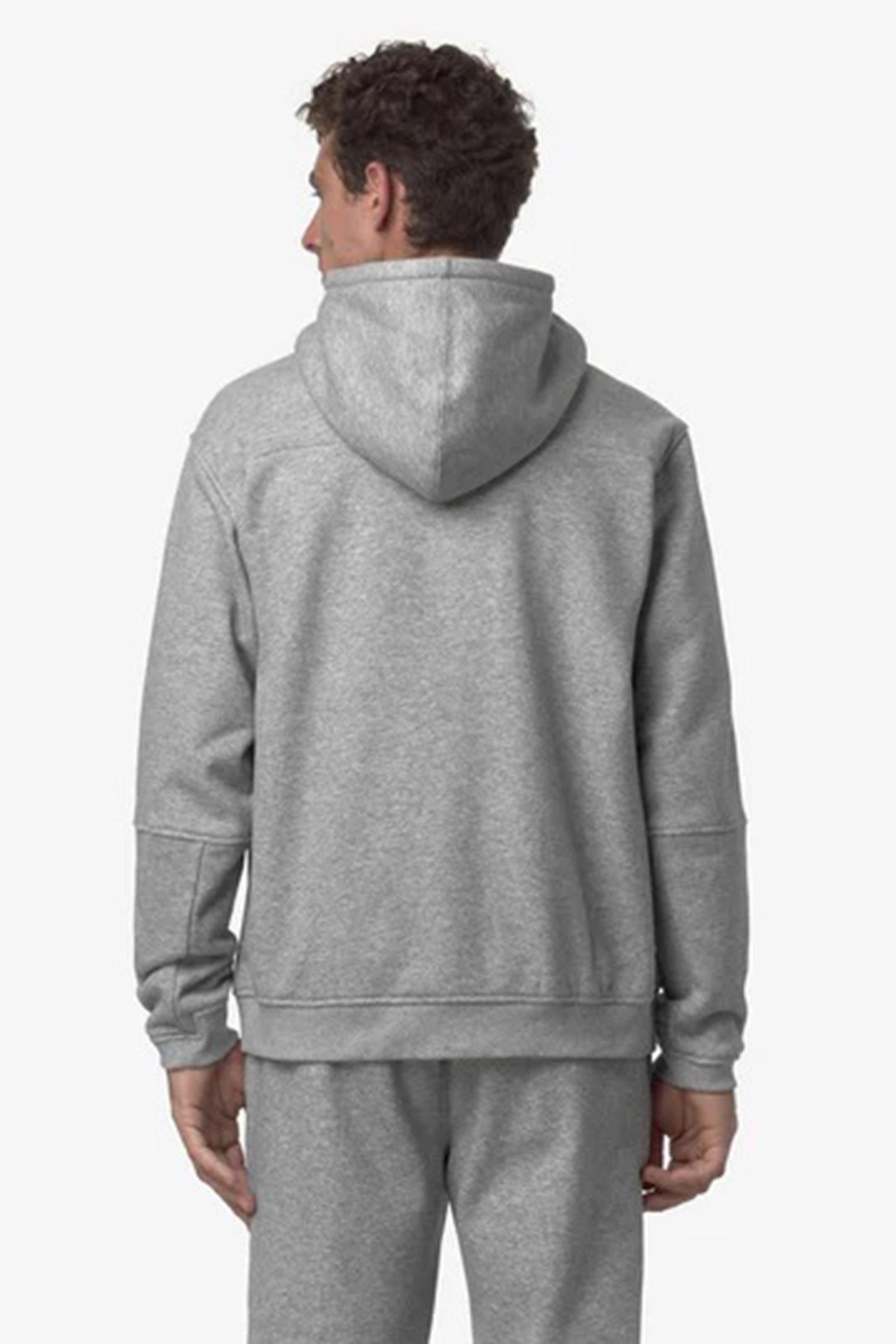 Felpa con cappuccio unisex blu con cerniera intera in pile per attività all'aperto