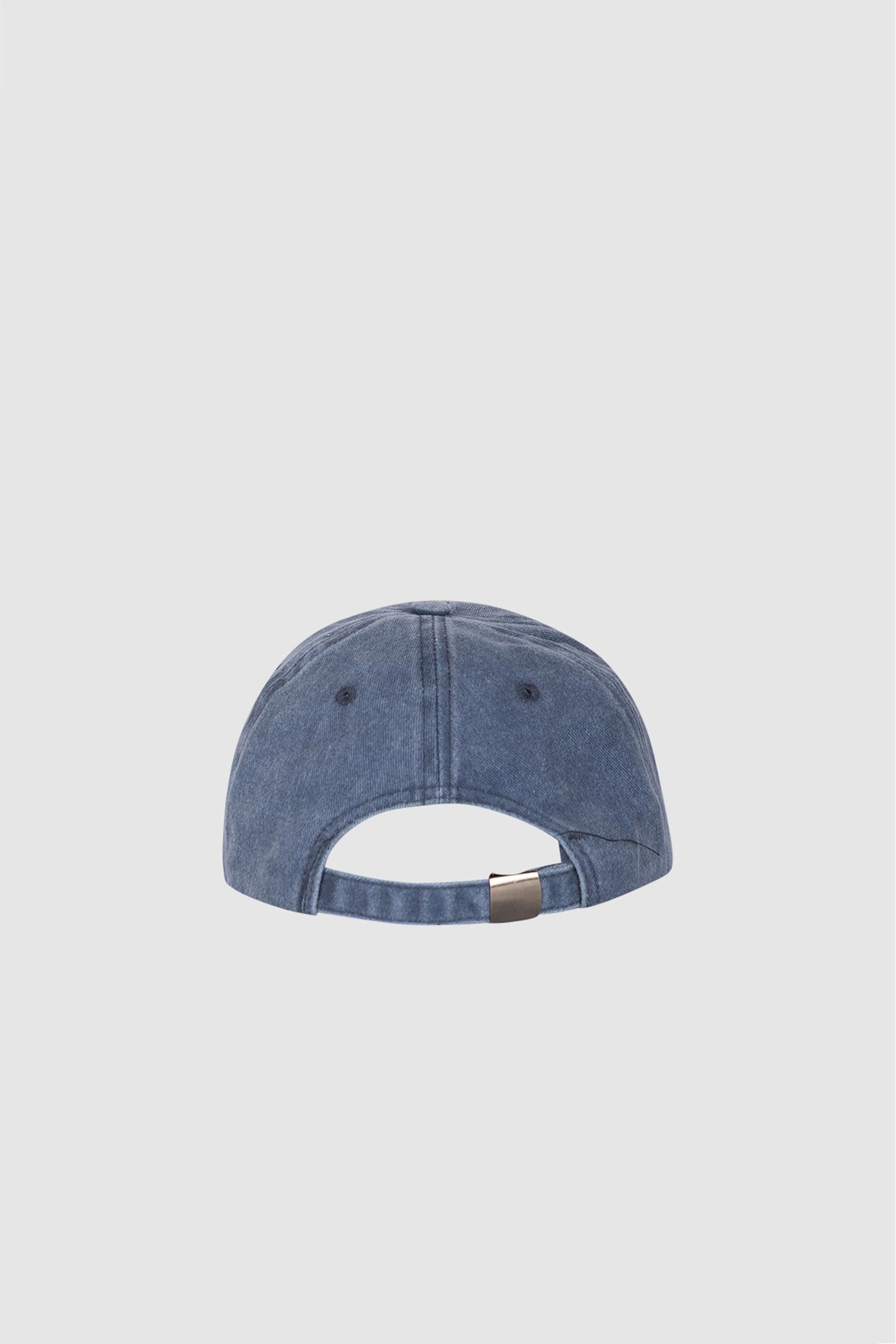 Cappellino Davis in denim blu navy con ricamo Saint Barth