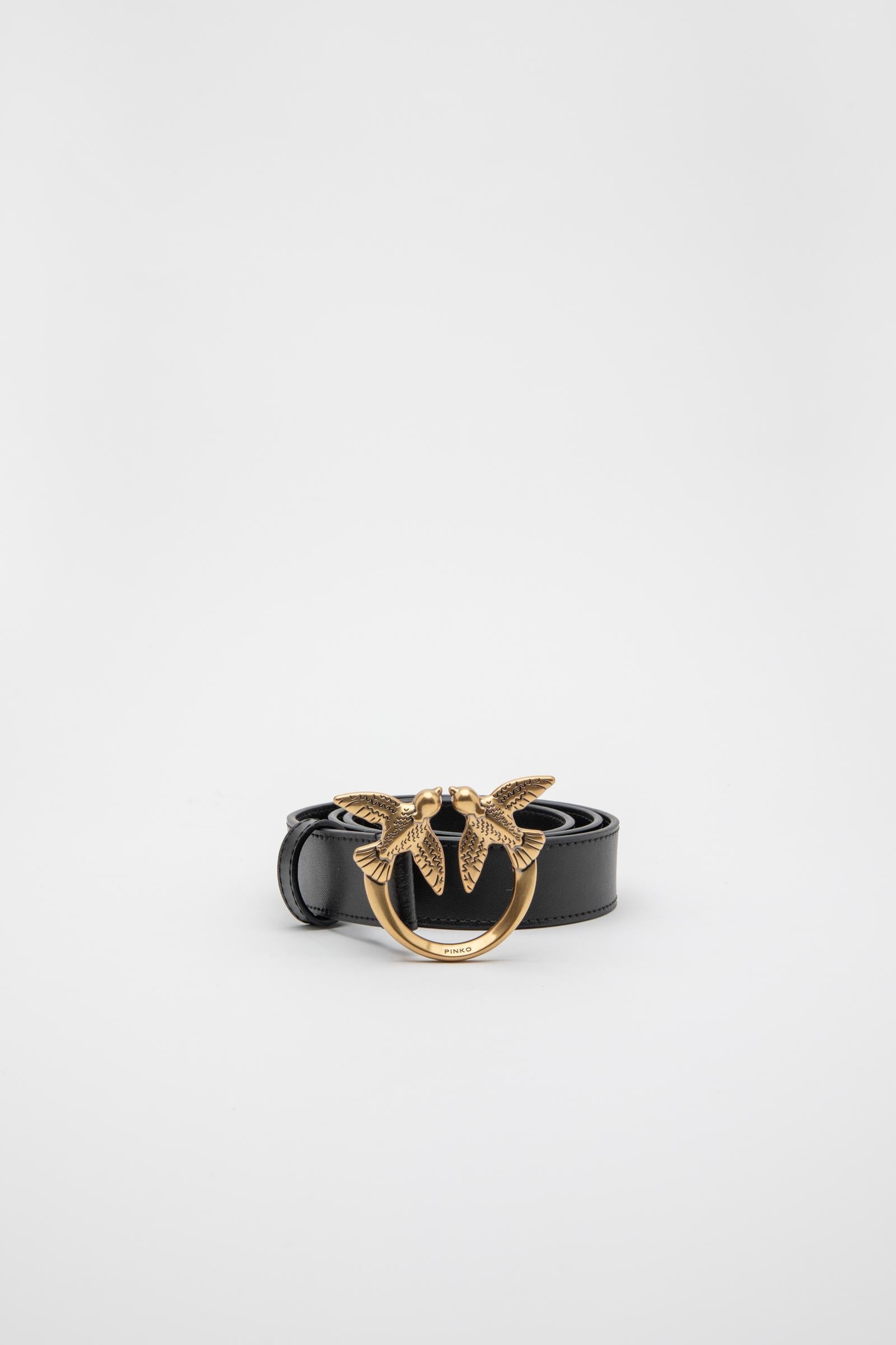 Cintura Love Birds in pelle 3cm