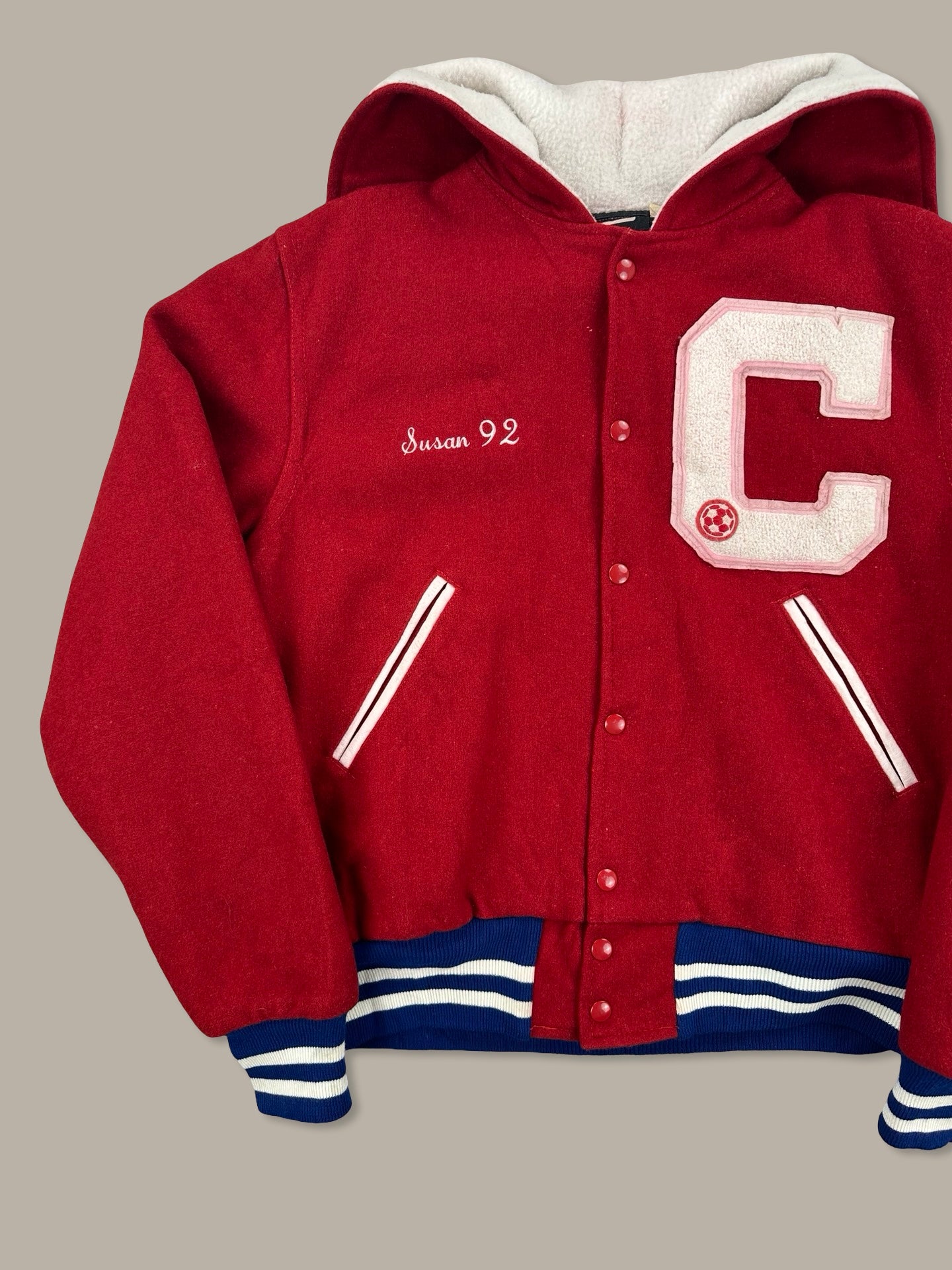 Neff Usa Varsity Jacket “Centennial” Rosso L