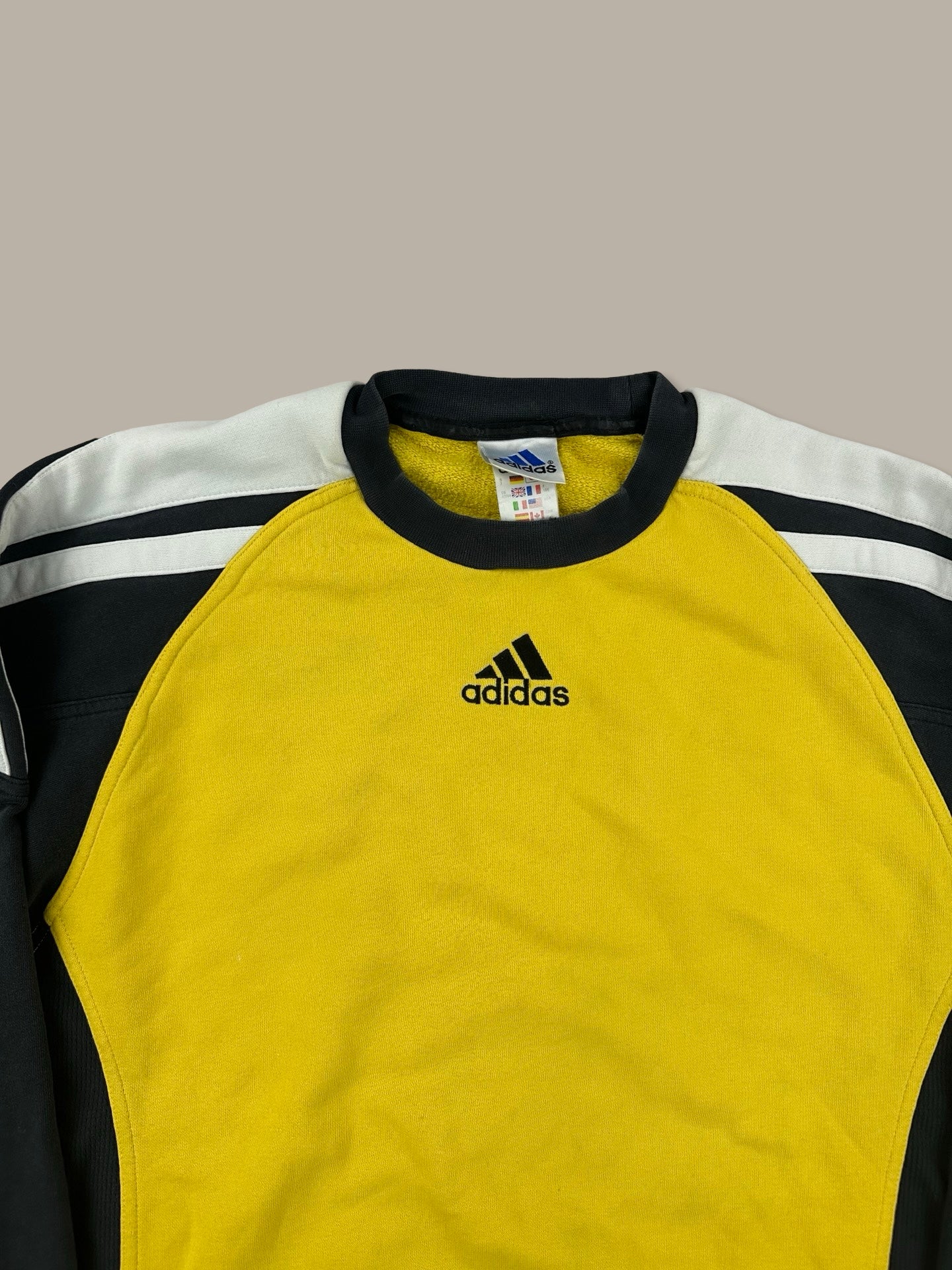 Adidas Vintage Logo Crewneck Giallo L