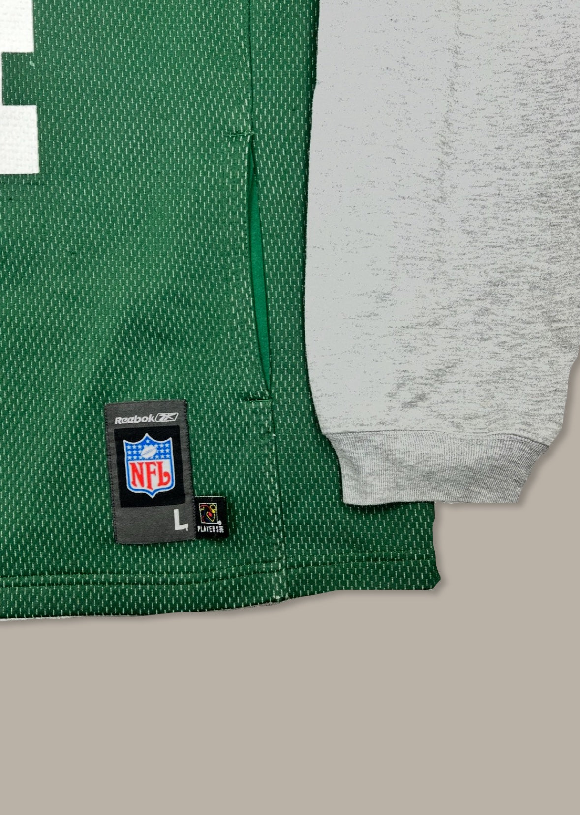 NFL Favre “4” Packers Hooded Jersey Verde L