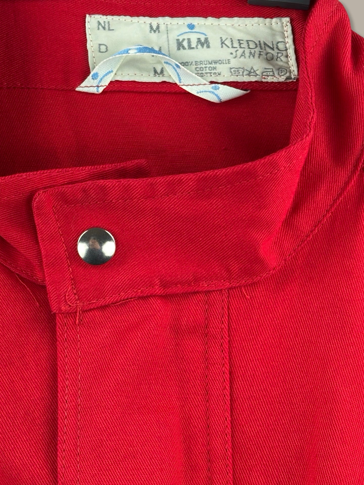 KLM Giacca Intera Racing Vintage Rosso L