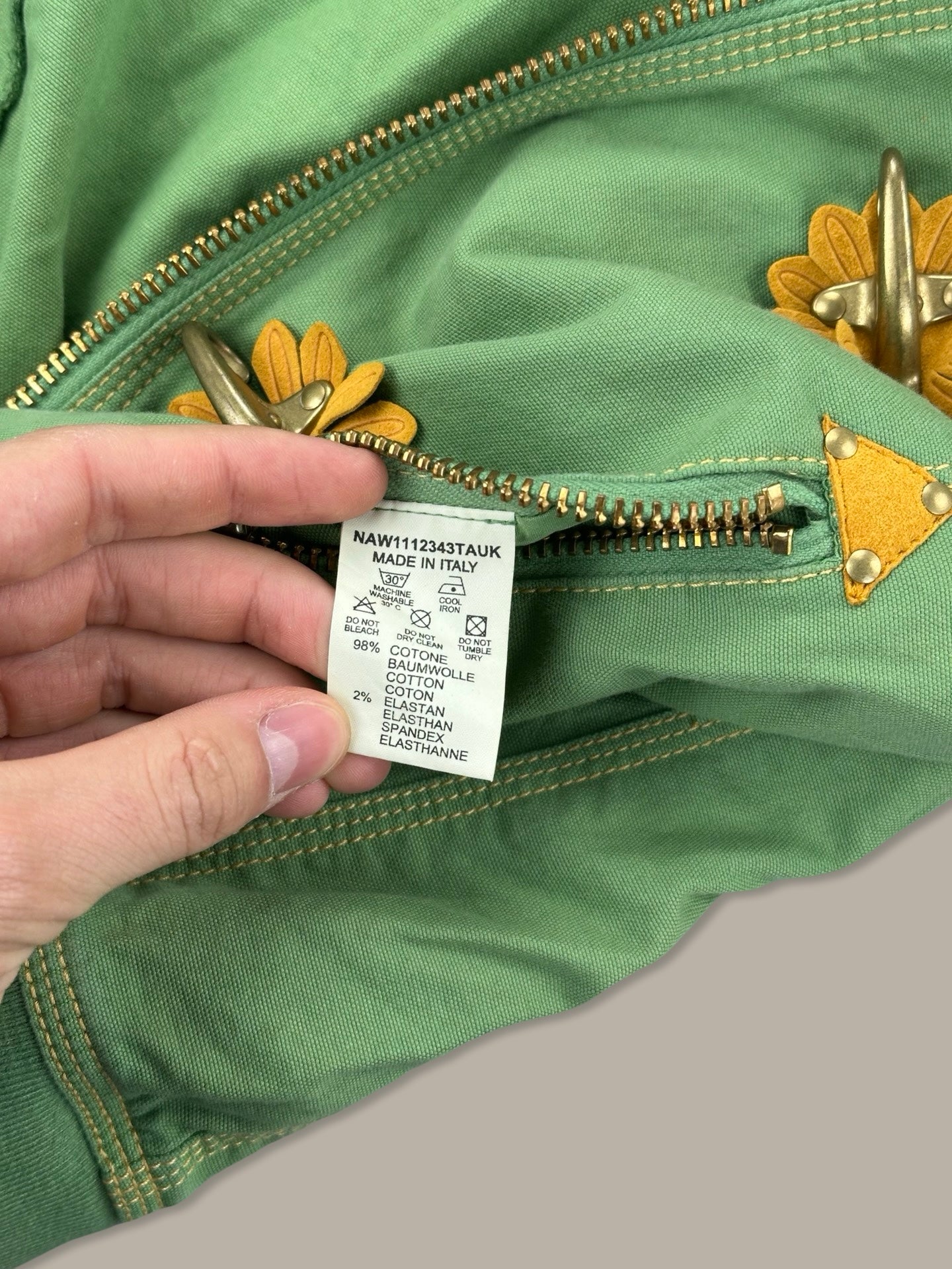 Fay 3 Ganci Flower Jacket Verde XS