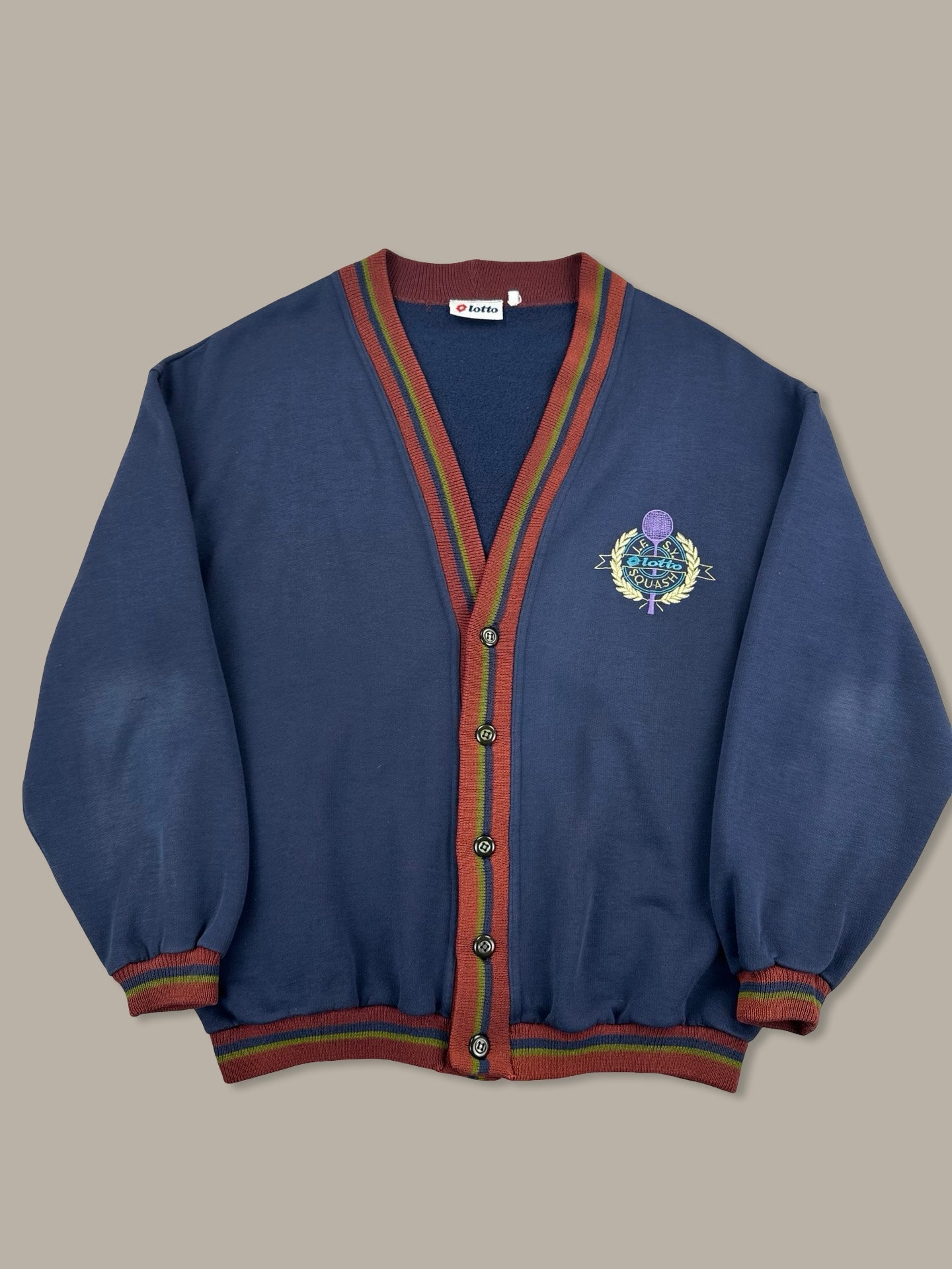 Lotto Cardigan Squash Patch Vintage 90’ Blue M