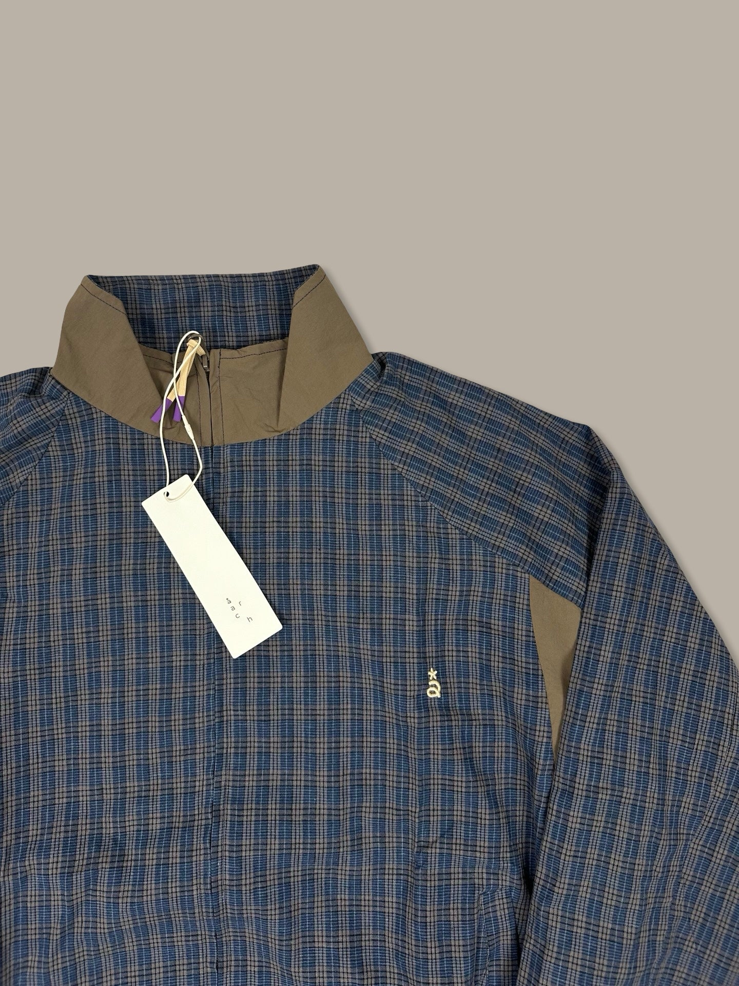 Arch Roaringwild Zip Jacket Check Blue M