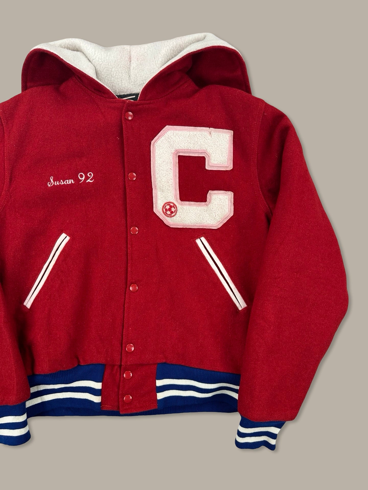 Neff Usa Varsity Jacket “Centennial” Rosso L