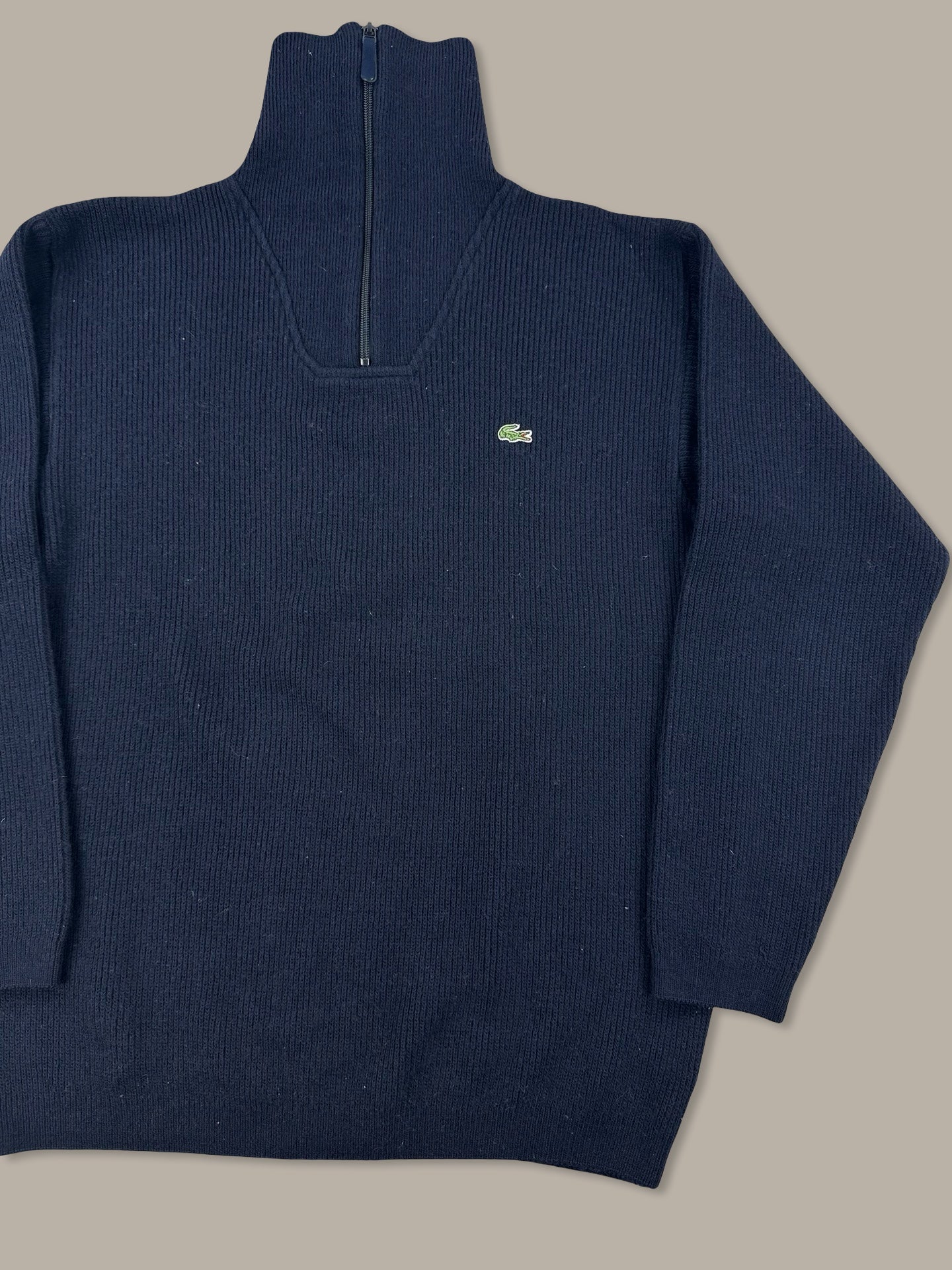 Lacoste 1/4 Zip Jumper Blue Navy XL