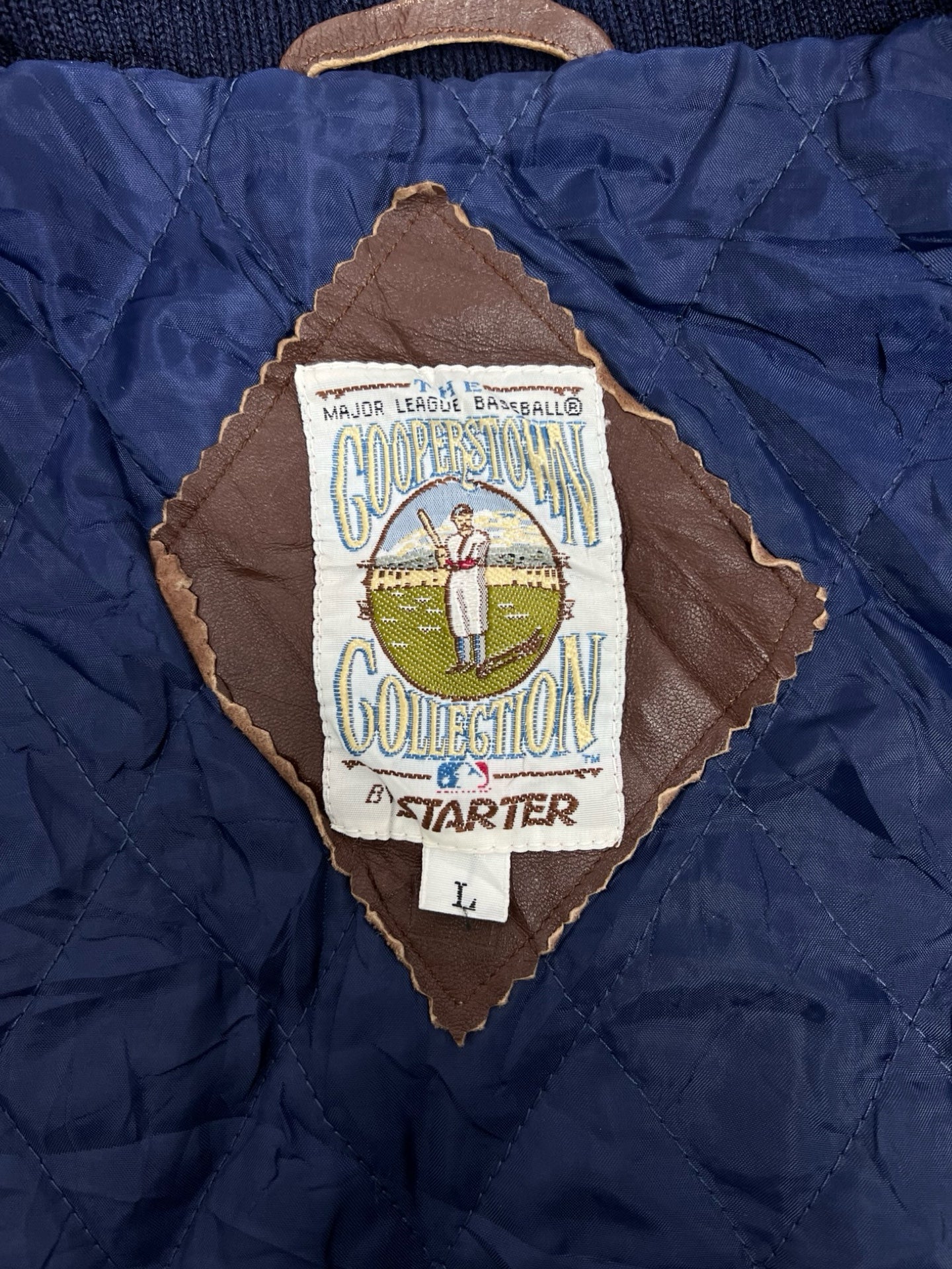 New York Yankees Vintage College Jacket Blue Navy M