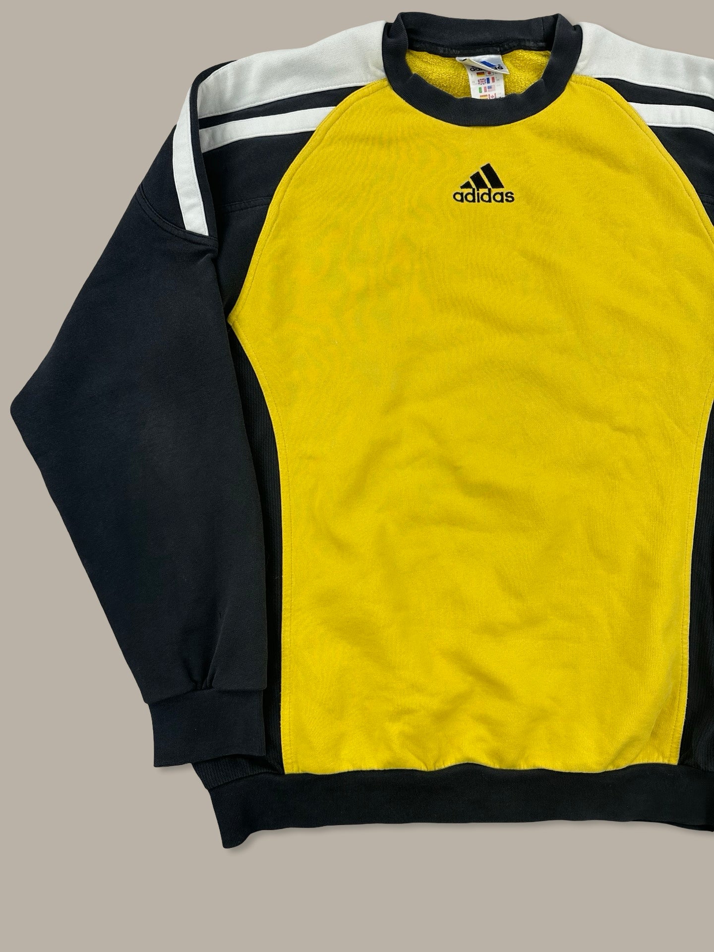Adidas Vintage Logo Crewneck Giallo L