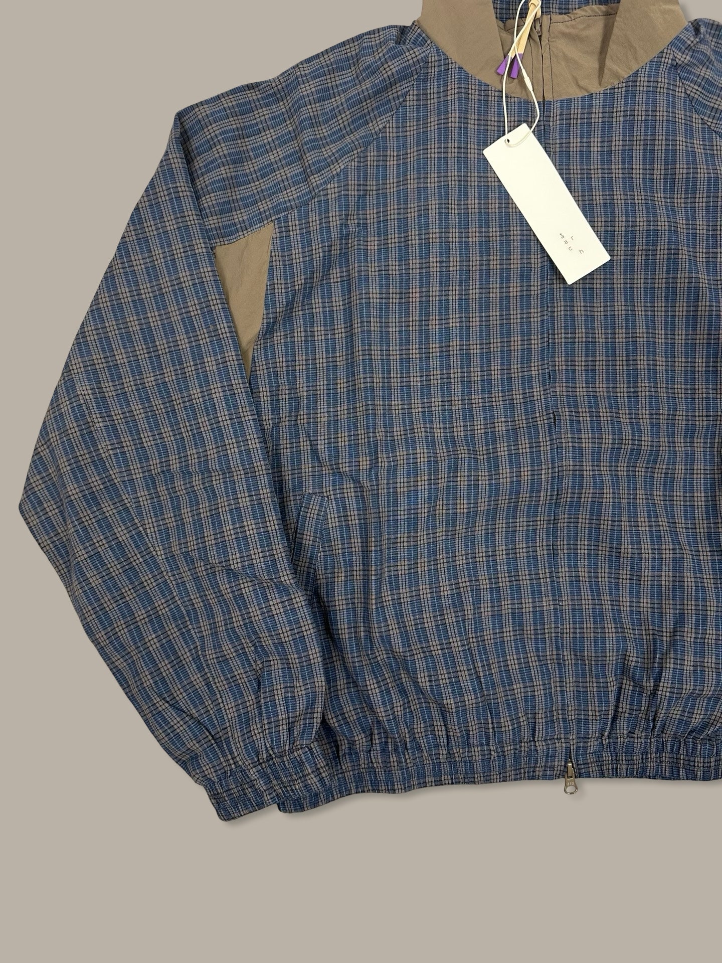 Arch Roaringwild Zip Jacket Check Blue M
