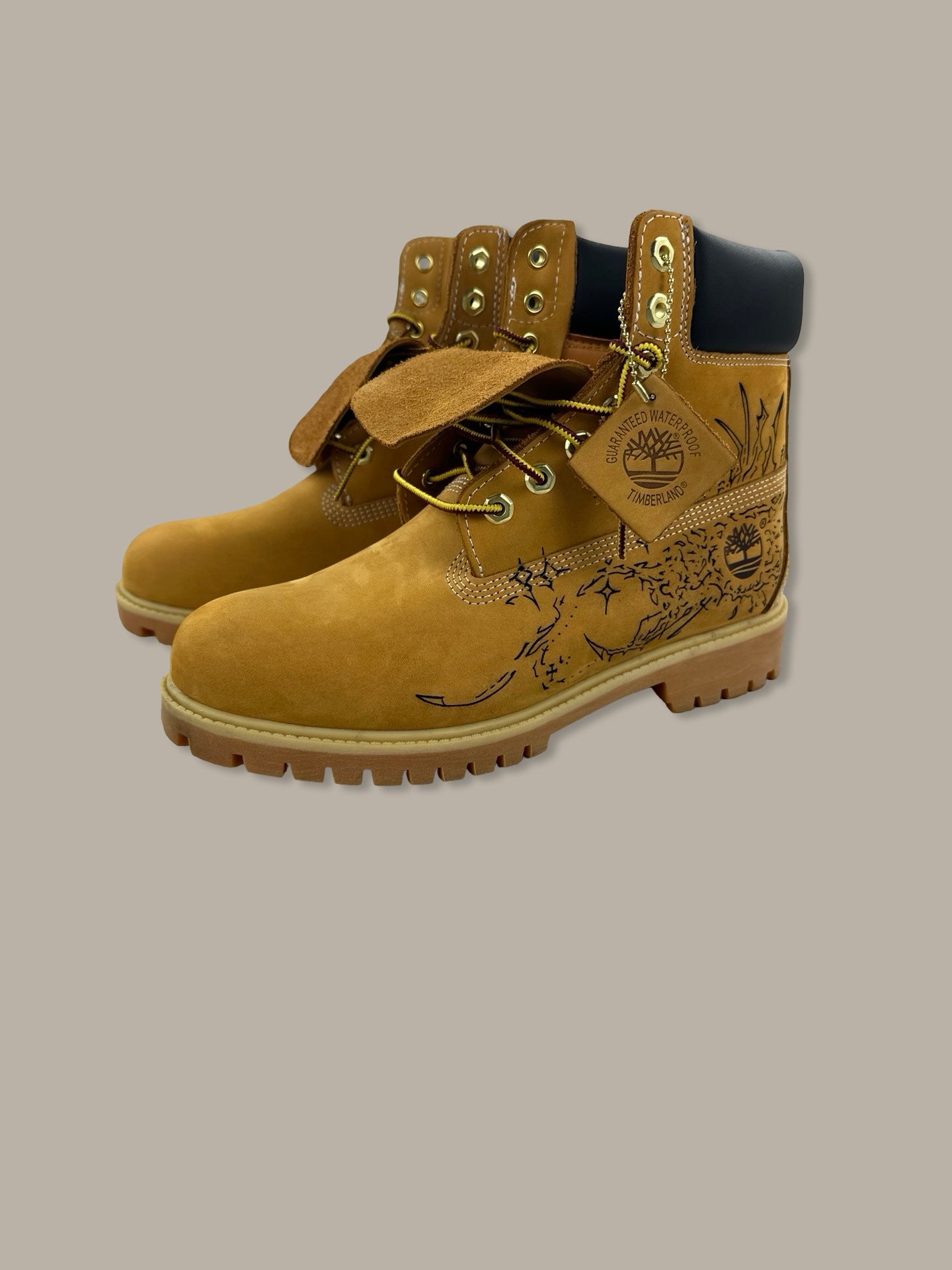 Timberland 6 Inch Gothic Tattoo Boot Custom VRG x Ardesia Marrone 43