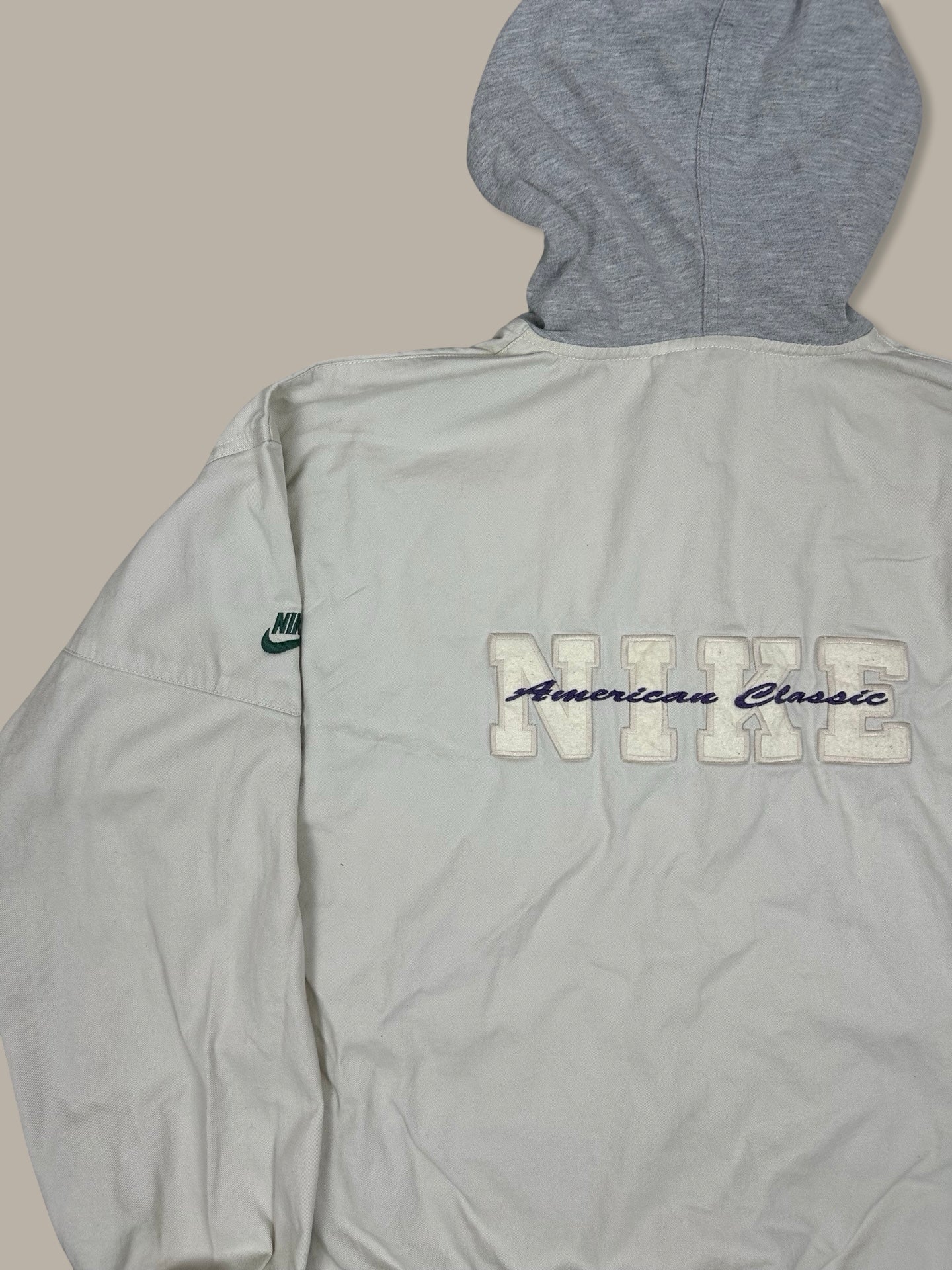 Nike Heritage Classic Hooded Jacket Bianco S
