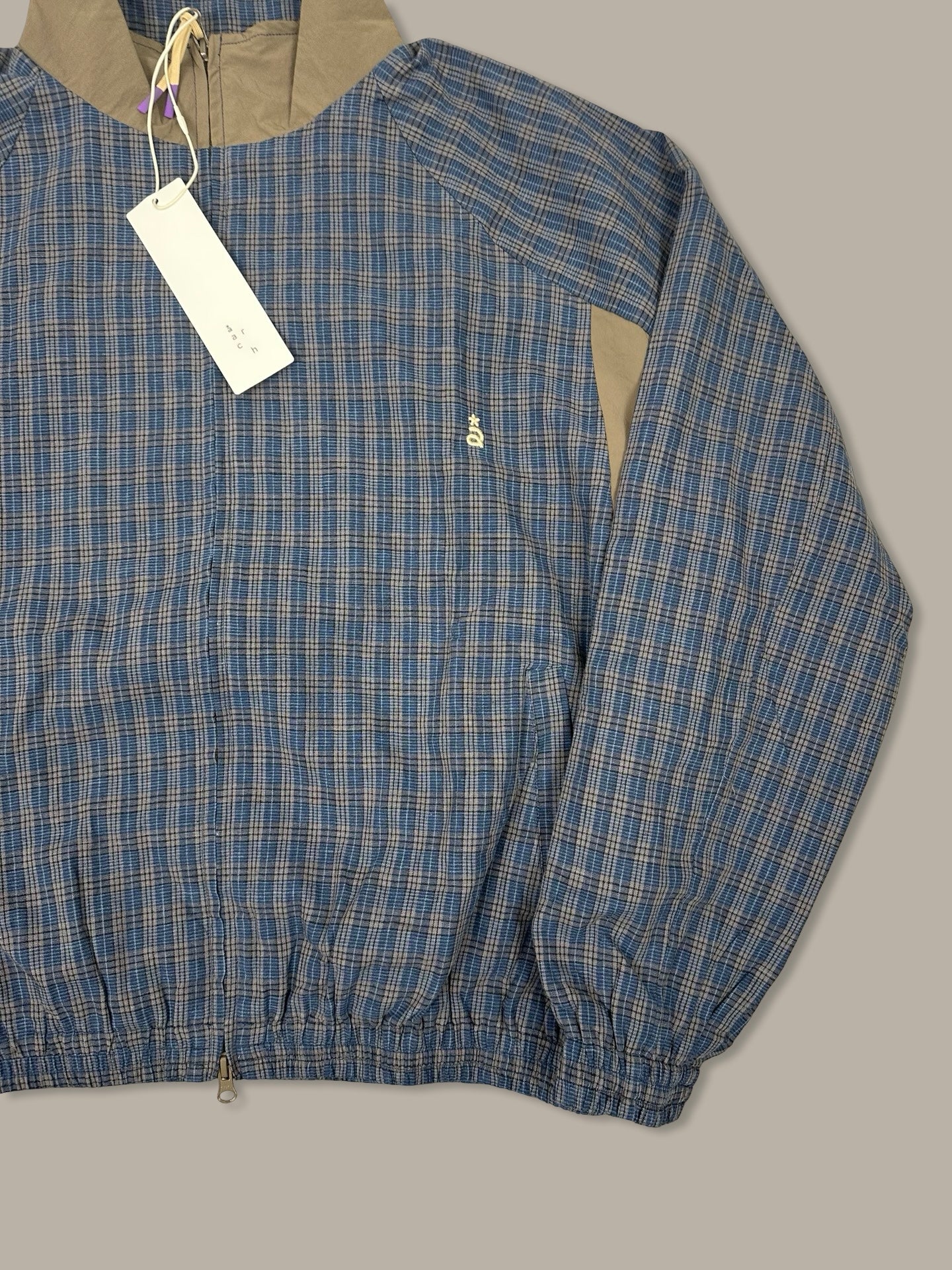 Arch Roaringwild Zip Jacket Check Blue M