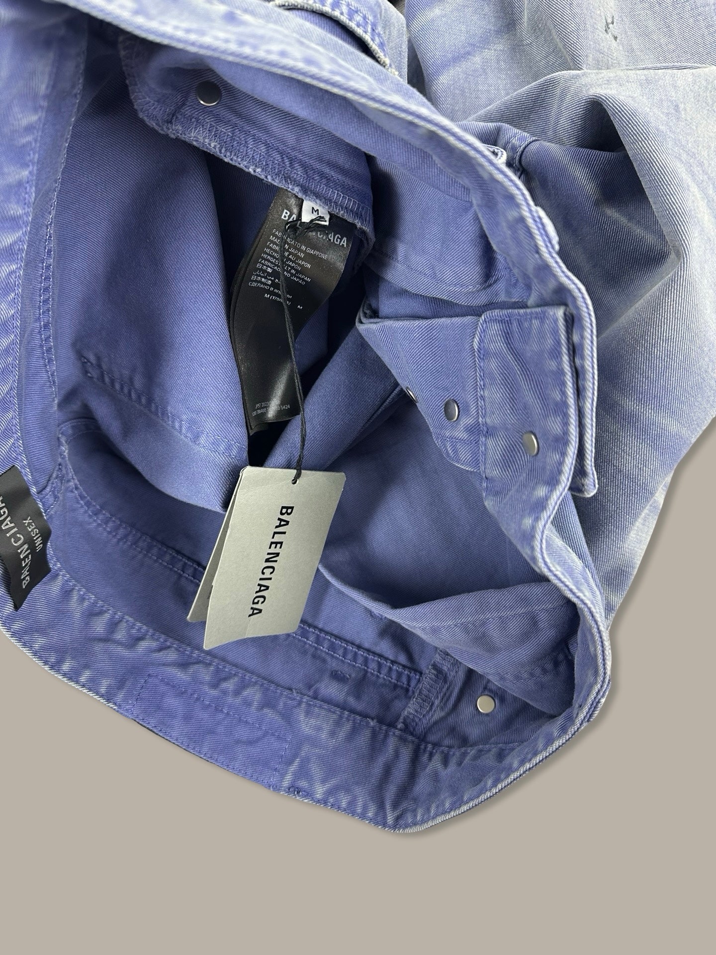Balenciaga Denim 5424 Washed Blue Navy M