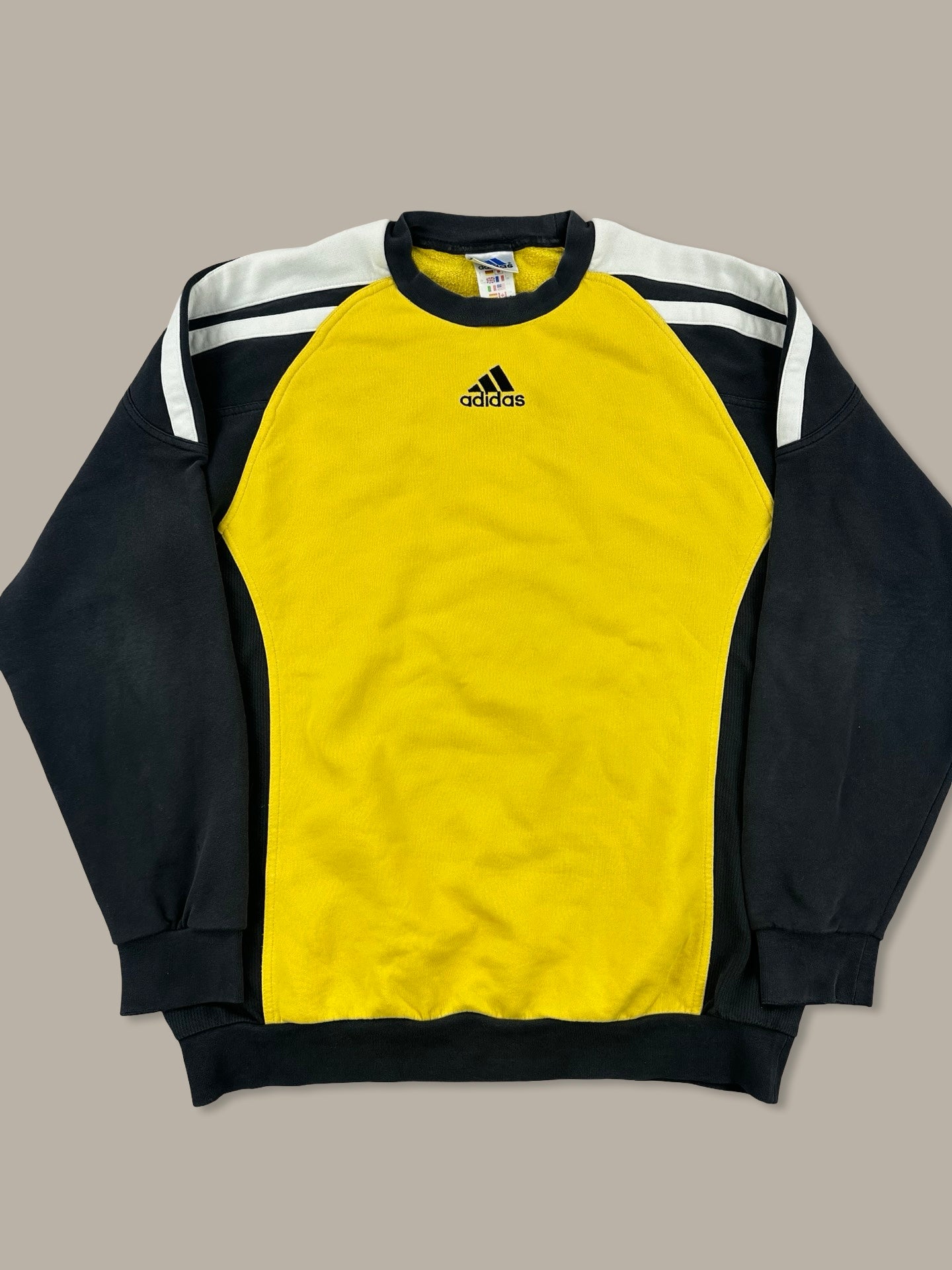 Adidas Vintage Logo Crewneck Giallo L