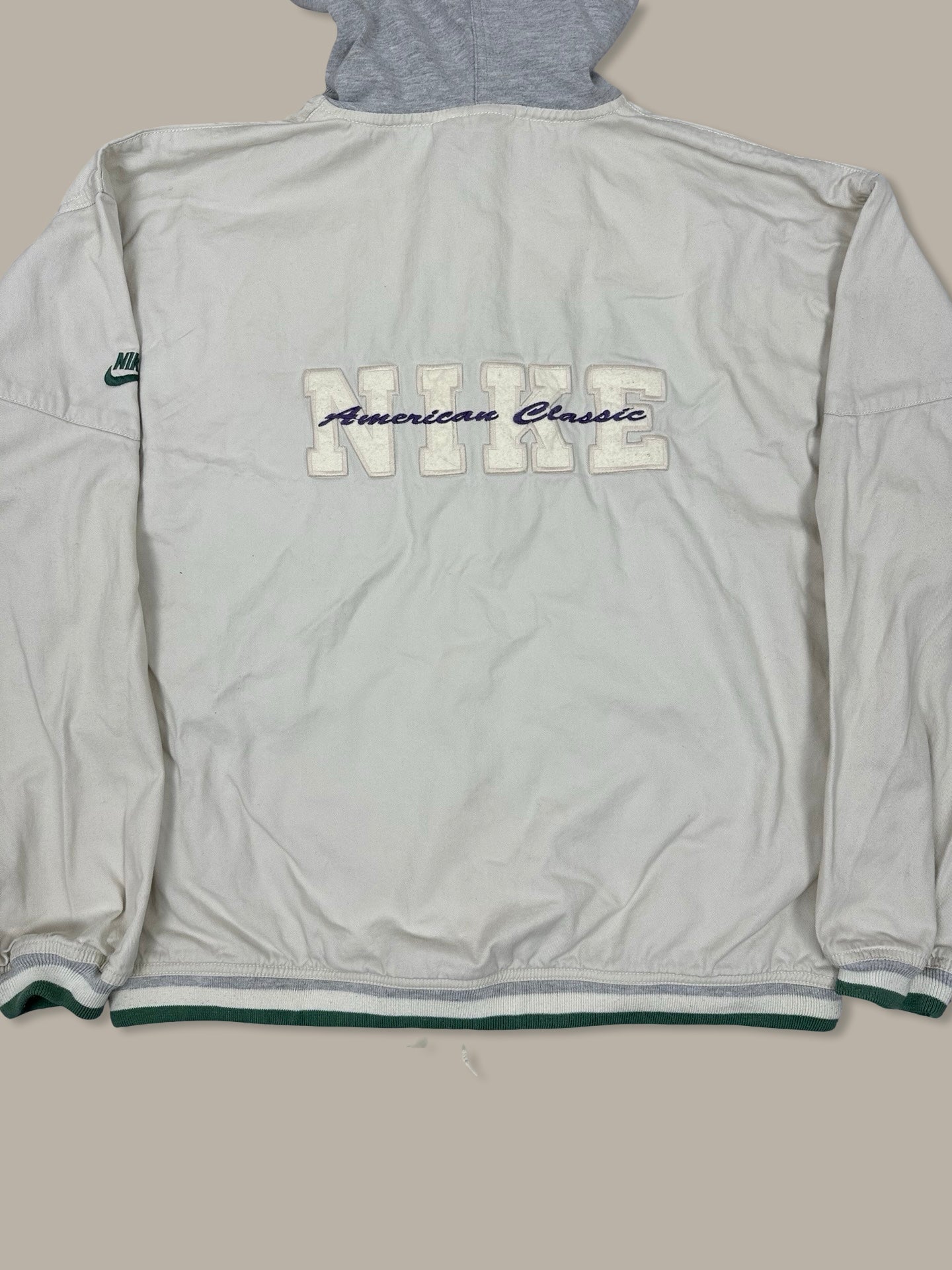 Nike Heritage Classic Hooded Jacket Bianco S