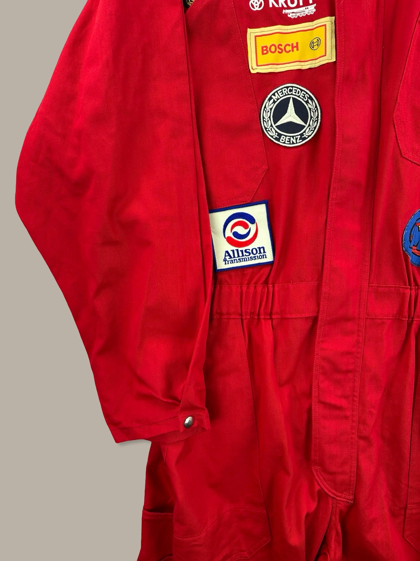 KLM Giacca Intera Racing Vintage Rosso L