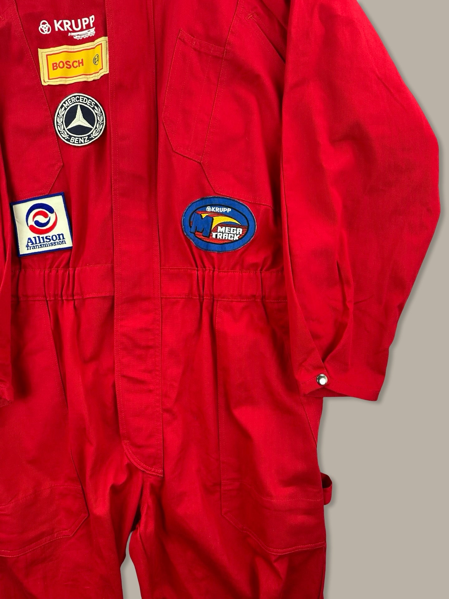 KLM Giacca Intera Racing Vintage Rosso L