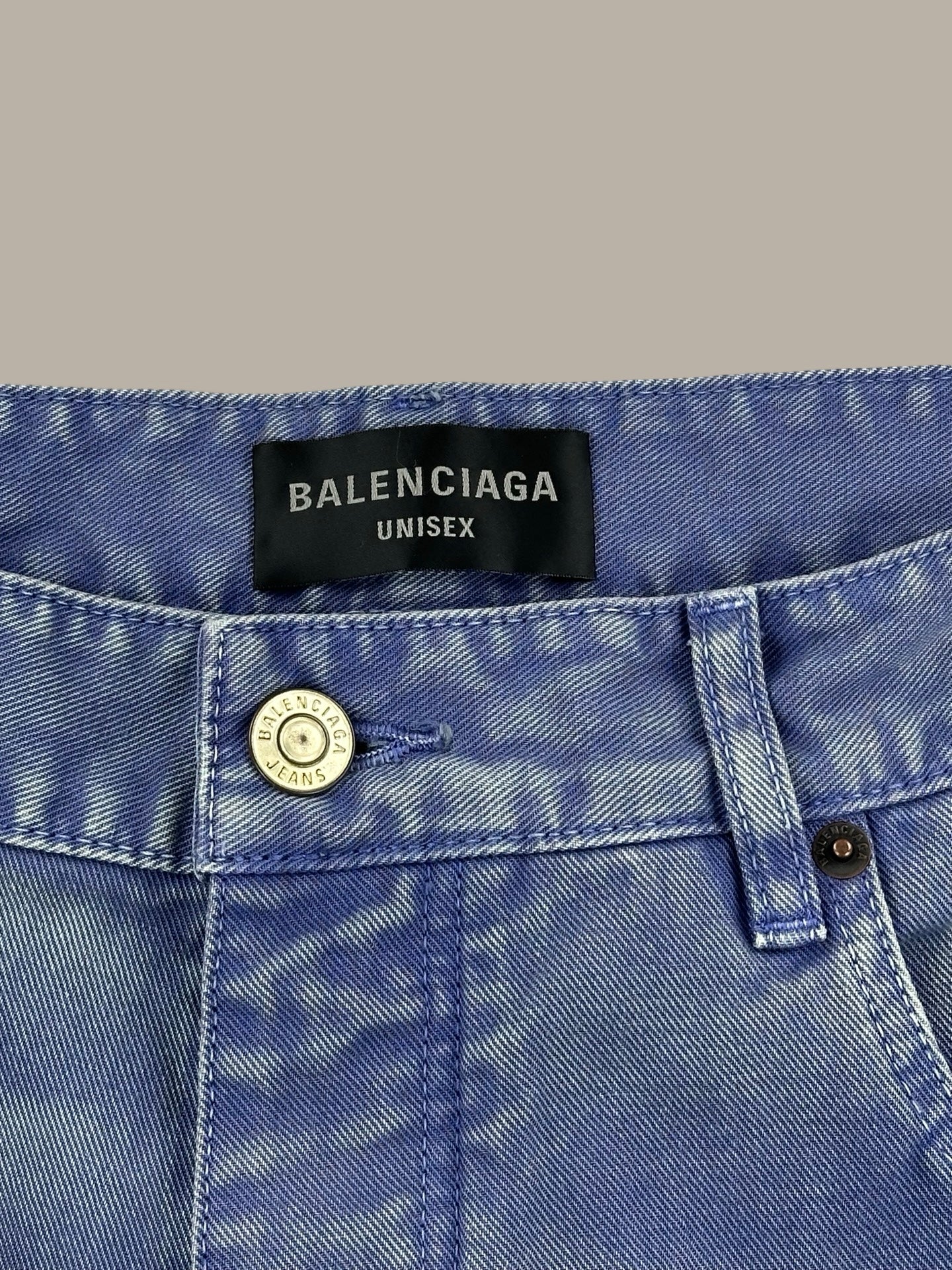 Balenciaga Denim 5424 Washed Blue Navy M