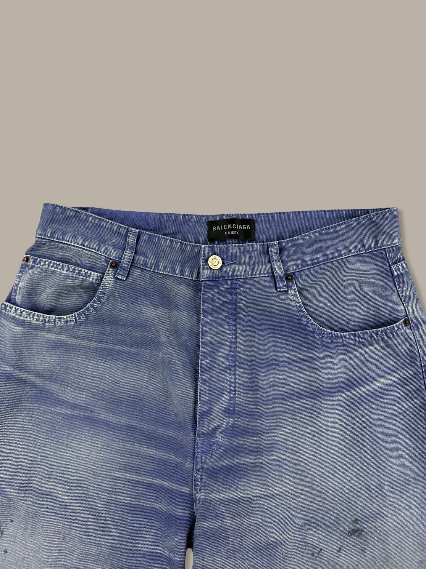 Balenciaga Denim 5424 Washed Blue Navy M