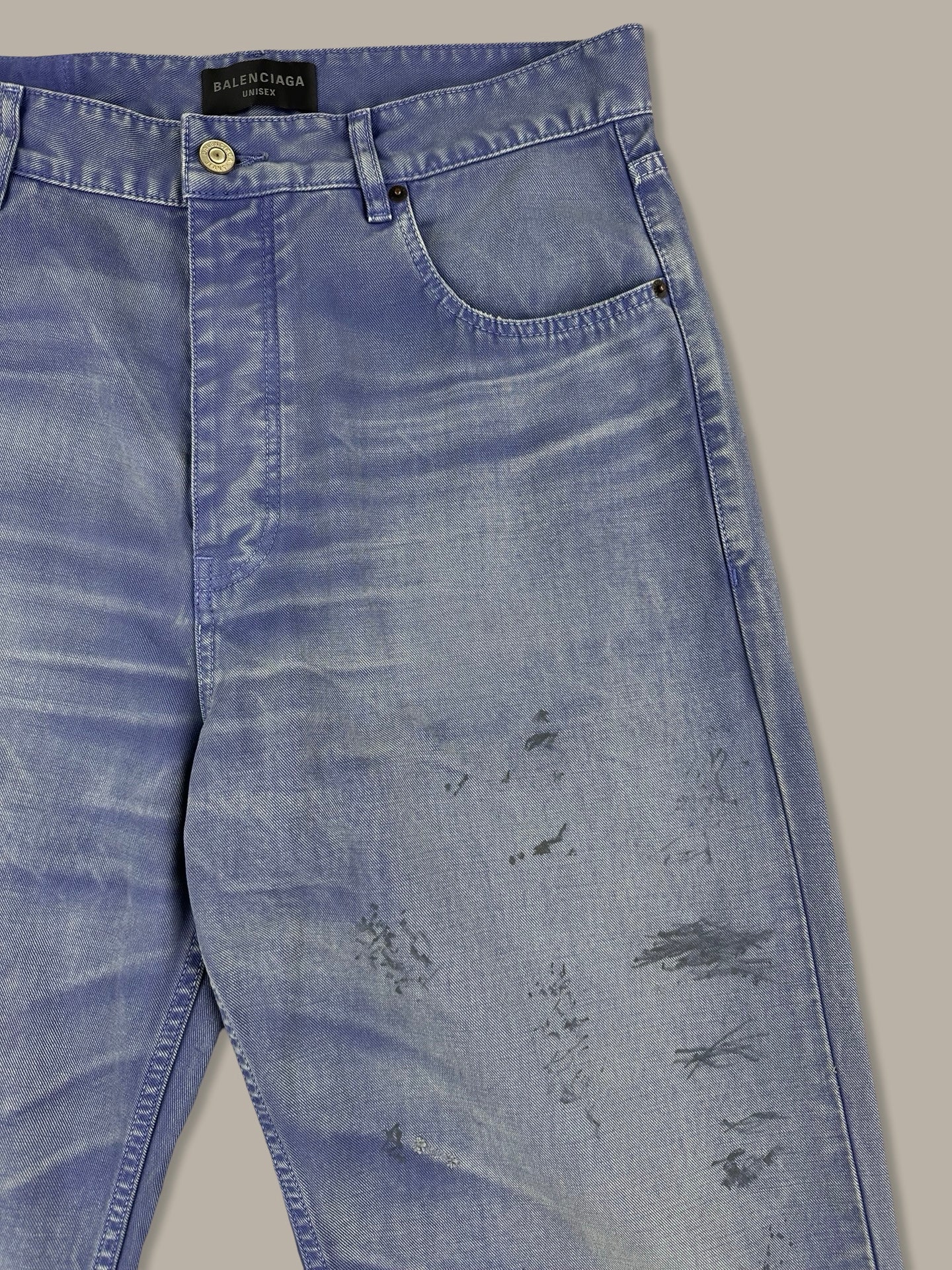 Balenciaga Denim 5424 Washed Blue Navy M