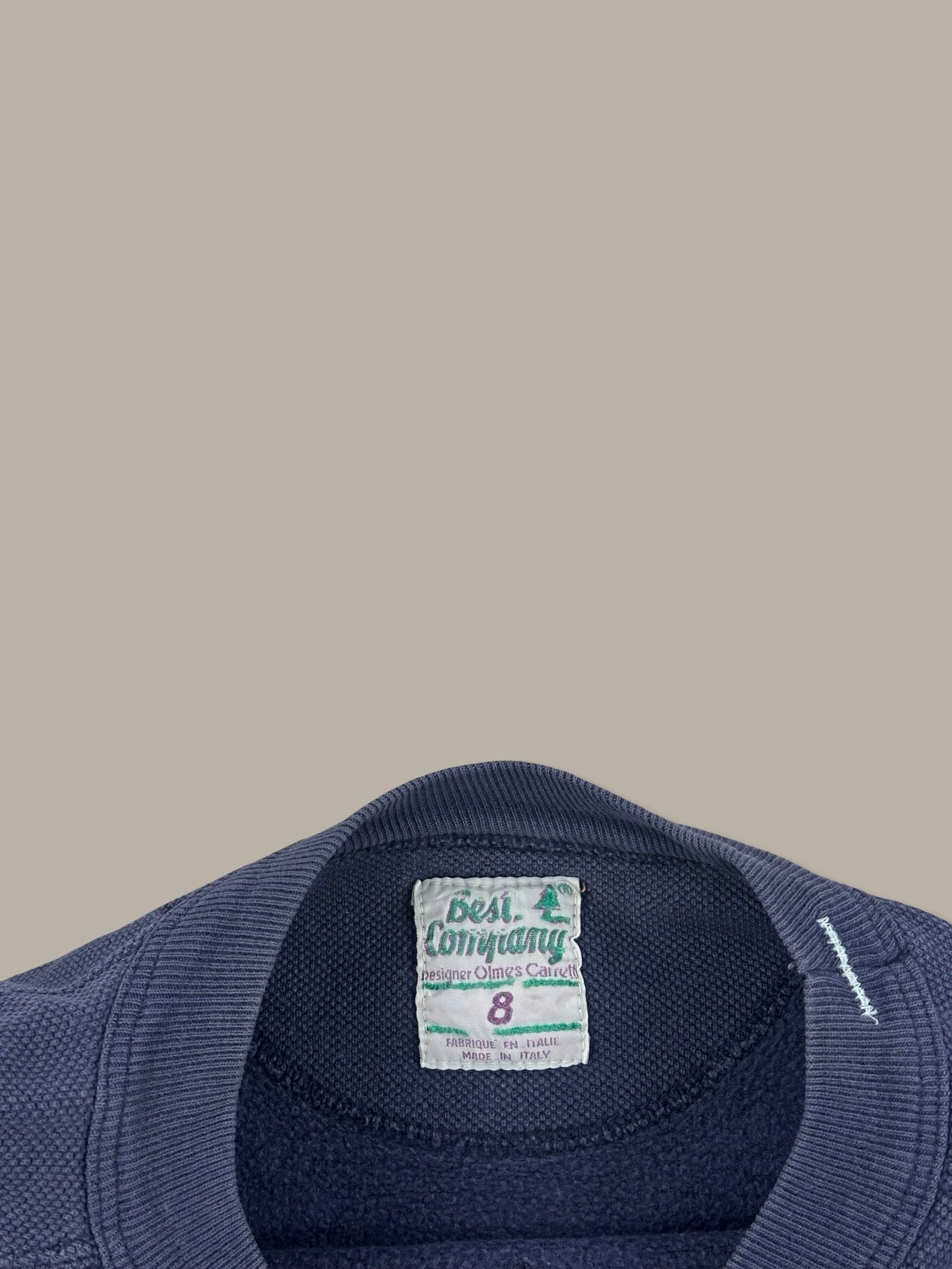 Best Company Vintage Small Logo Crewneck Blue Navy M