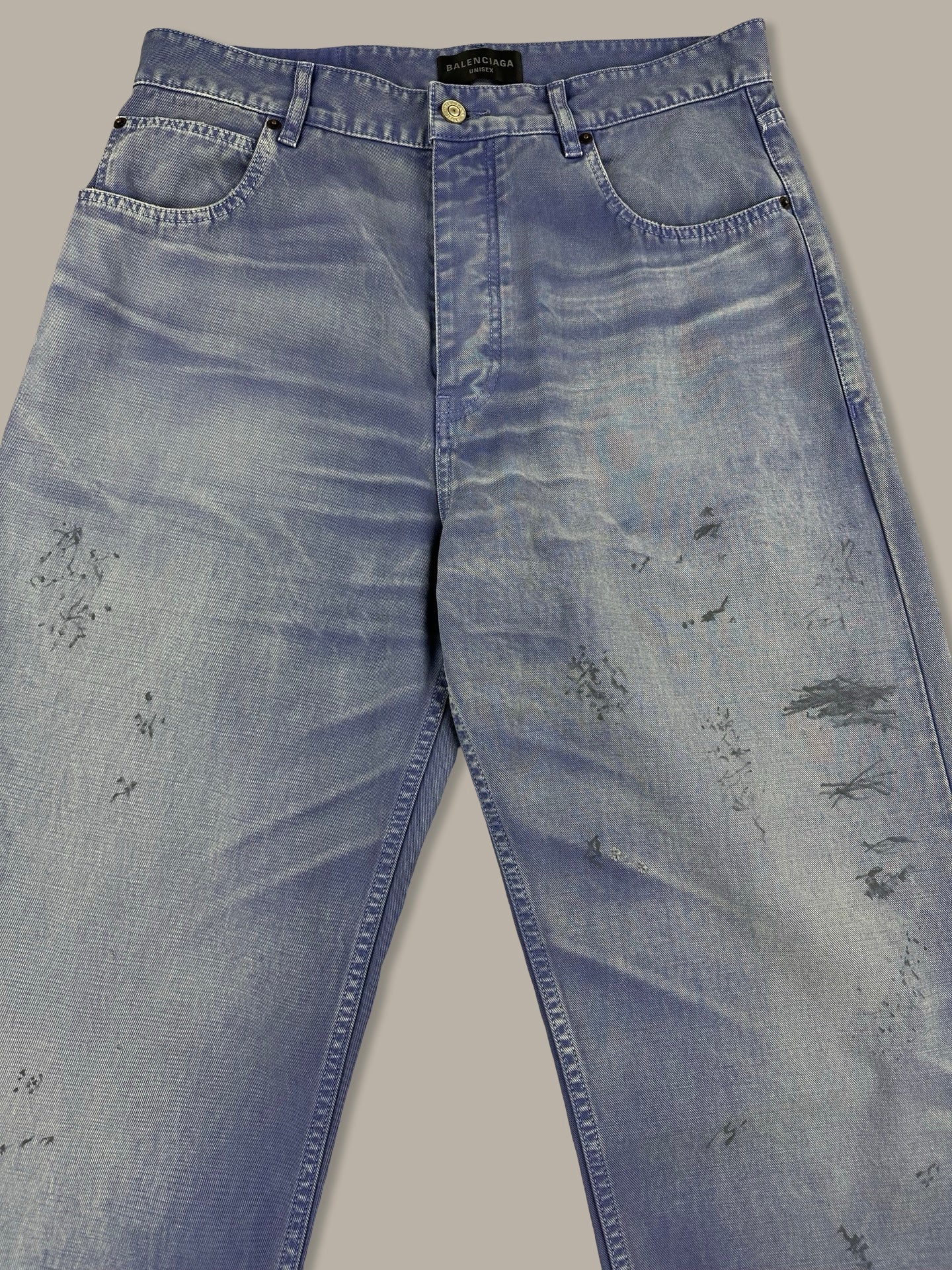 Balenciaga Denim 5424 Washed Blue Navy M