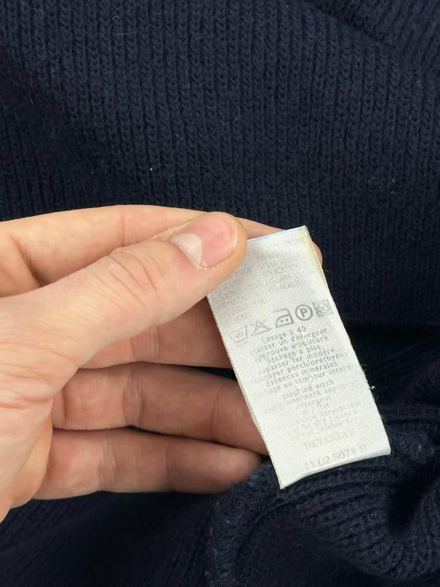 Lacoste 1/4 Zip Jumper Blue Navy XL