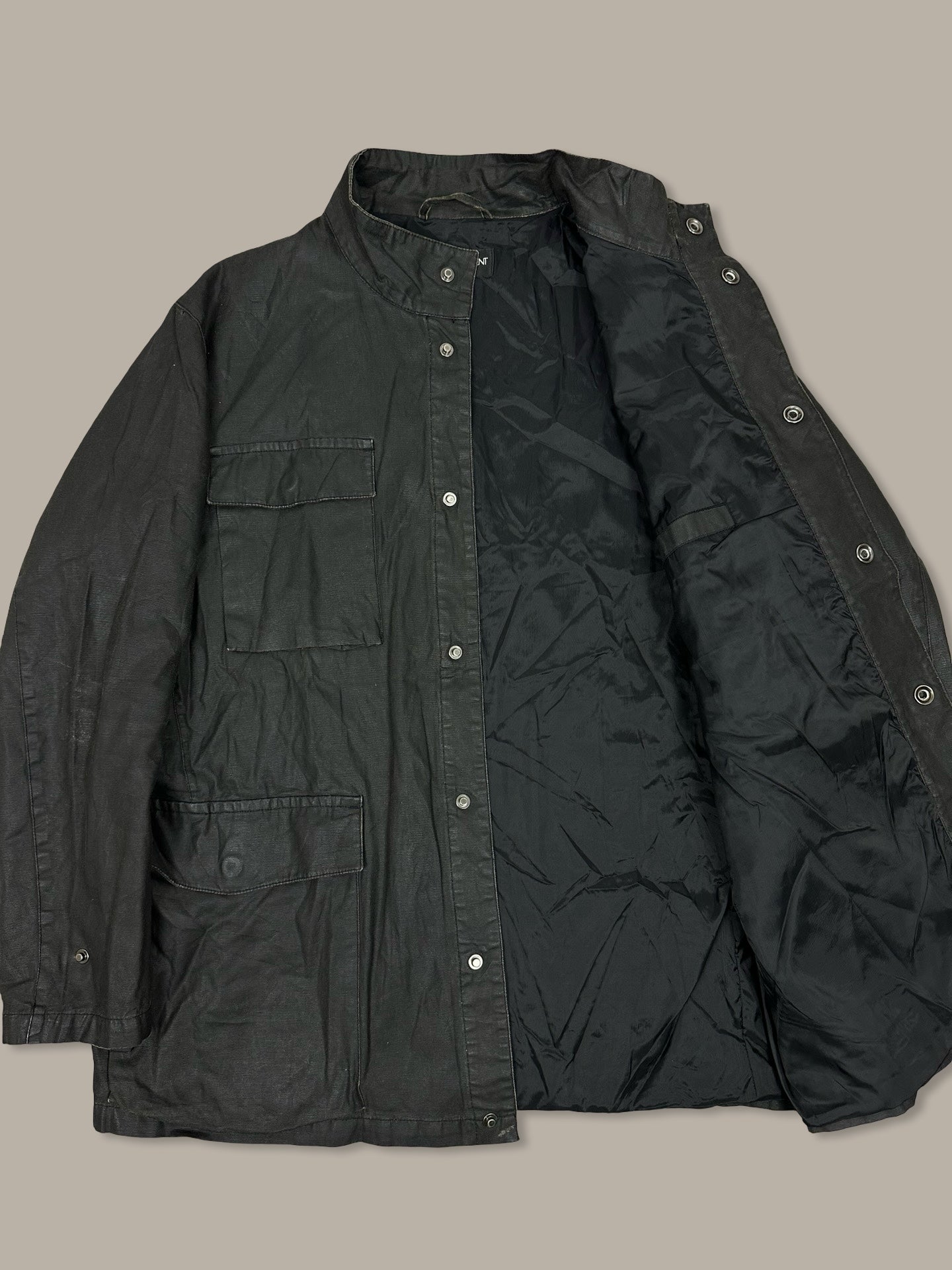 YvesSaintLaurent Wax Canvas Jacket Nero L