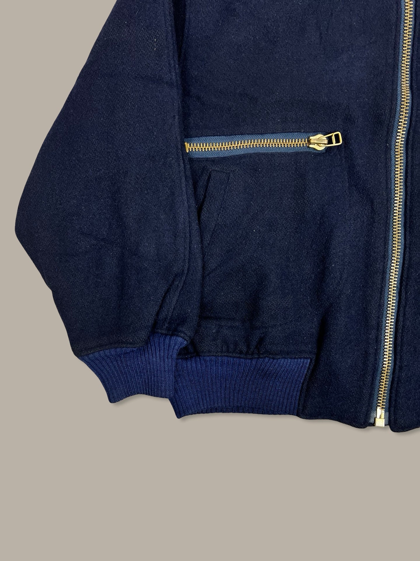 Bukky Sports 1972 Vintage Varsity Jacket Blue M