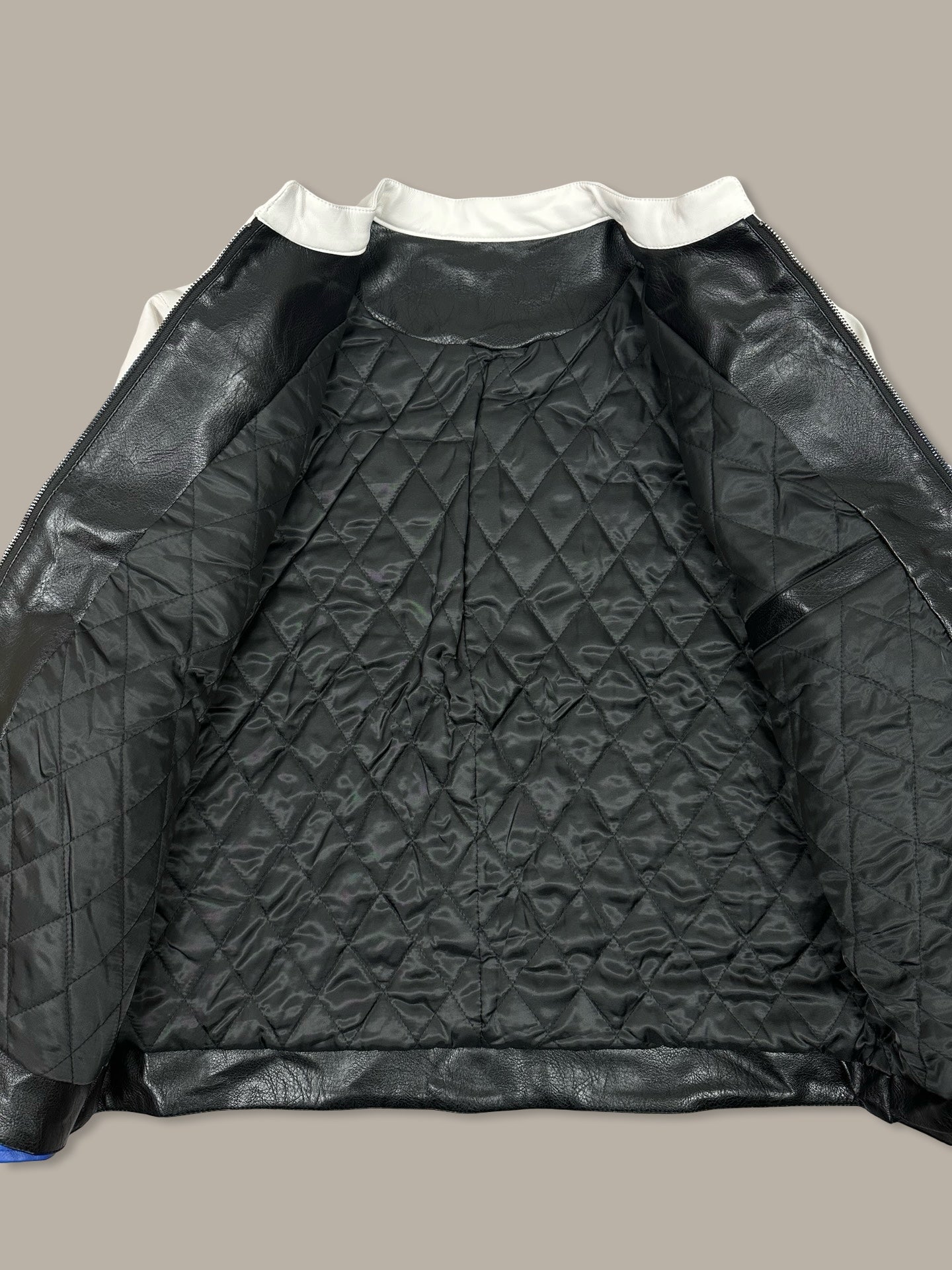 BMW Leather Patch Racing Jacket Bianco M