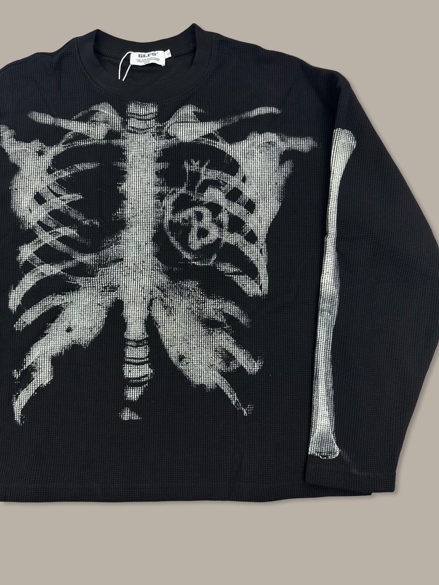 GLFS Skeleton Waffle Crewneck Nero L