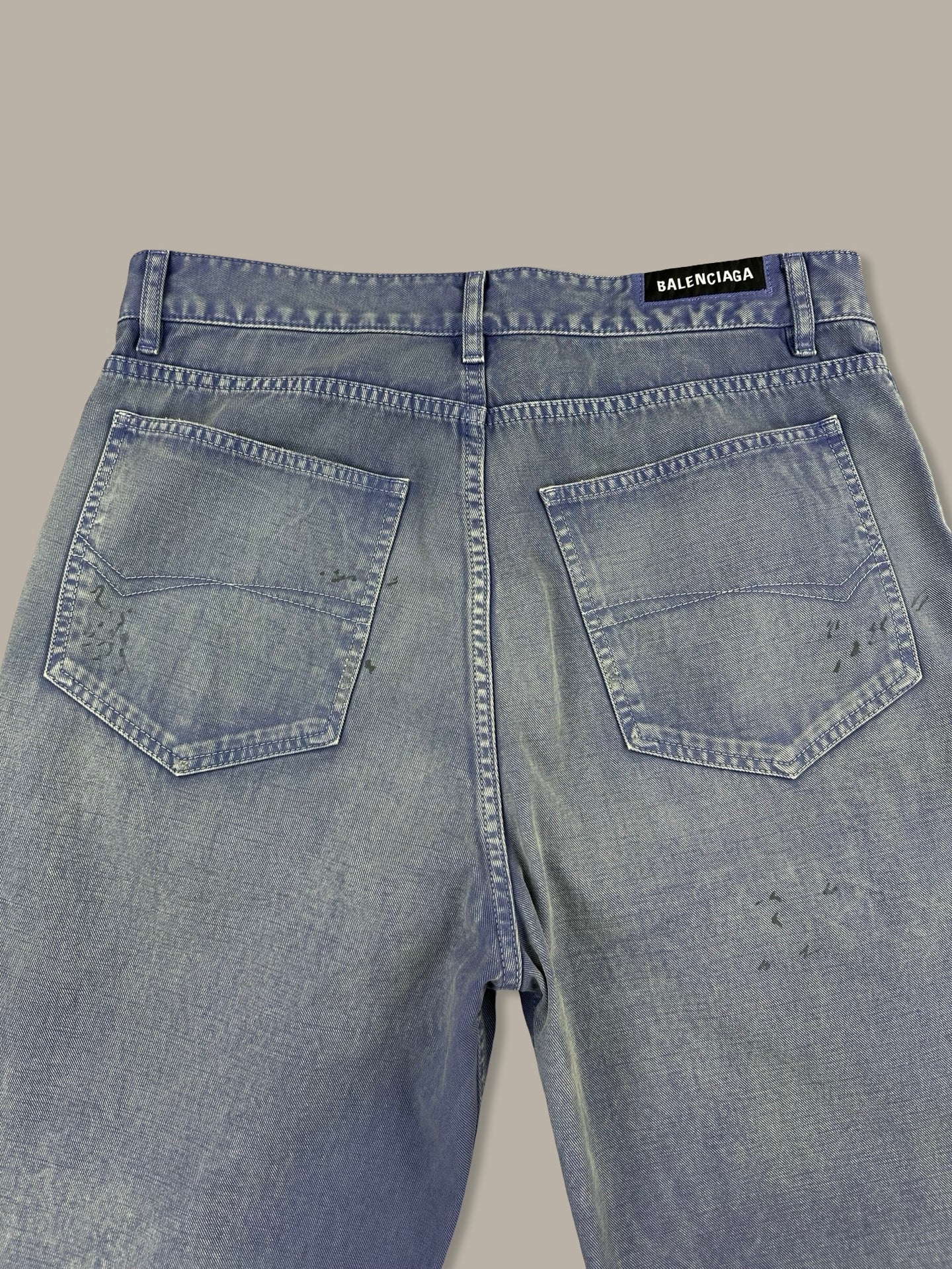 Balenciaga Denim 5424 Washed Blue Navy M