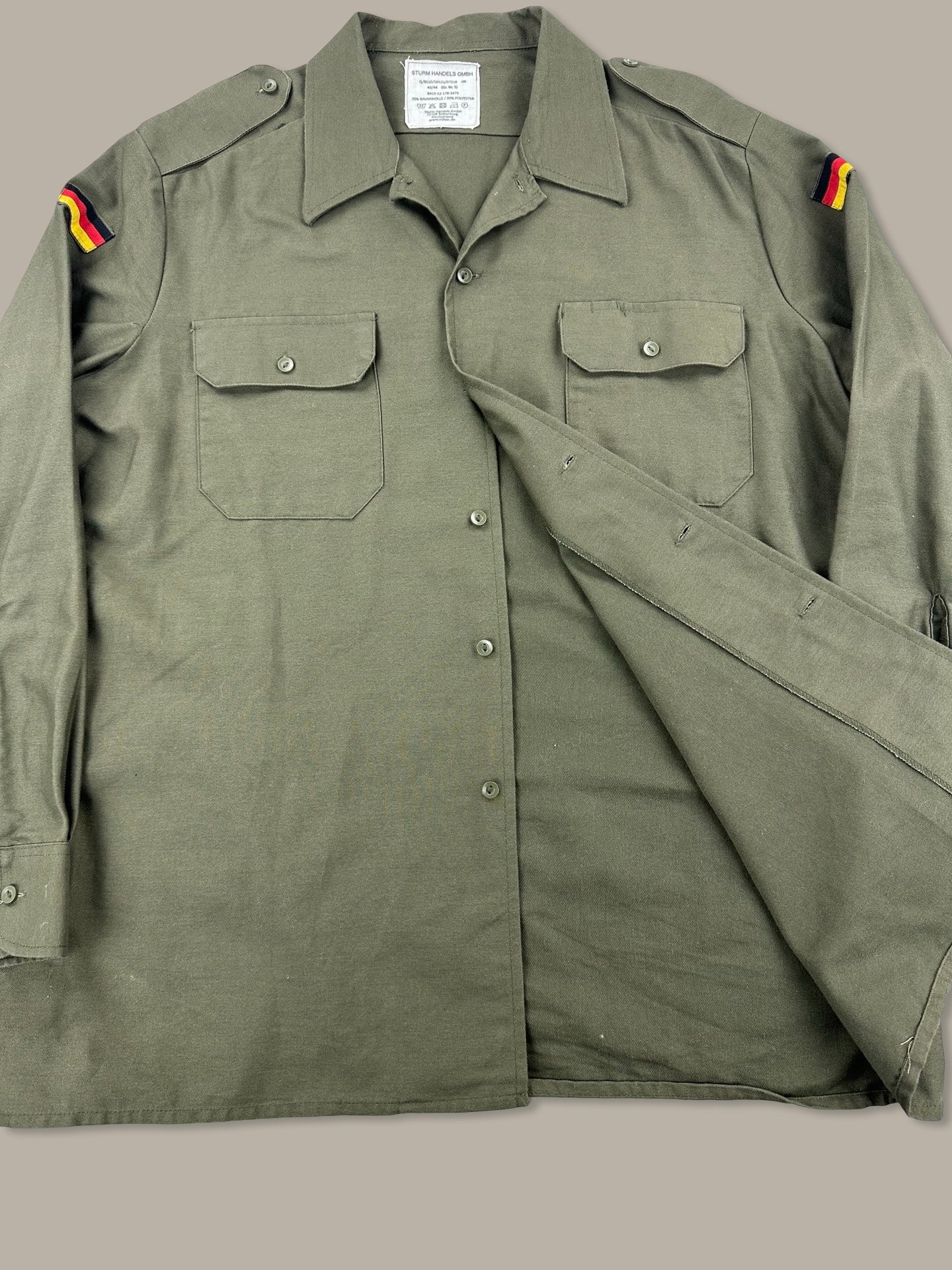 Deutsch Army Overshirt Verde Kakhi L