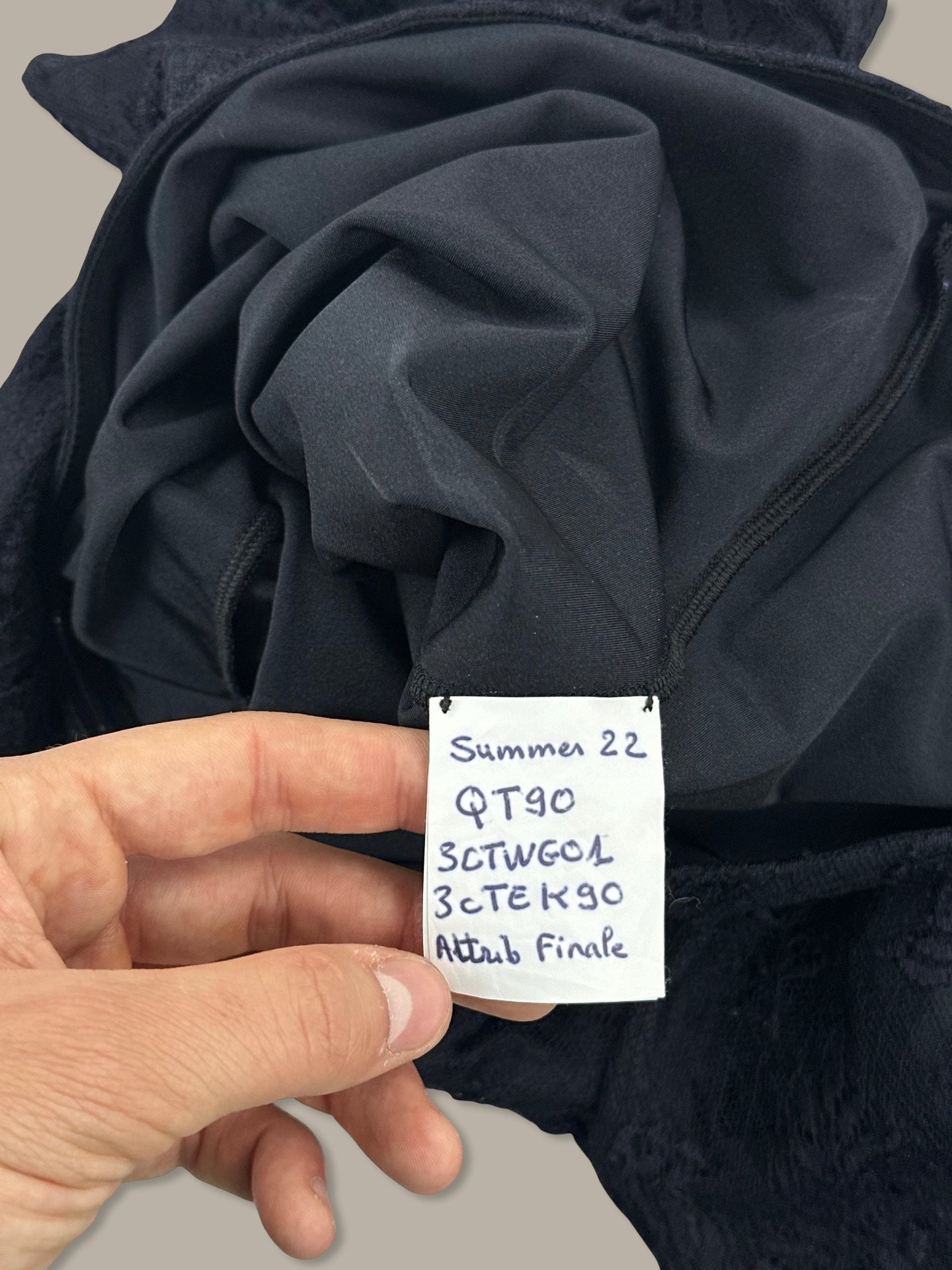 Balenciaga Top in Pizzo Couture Collo Alto SS 22 Nero M