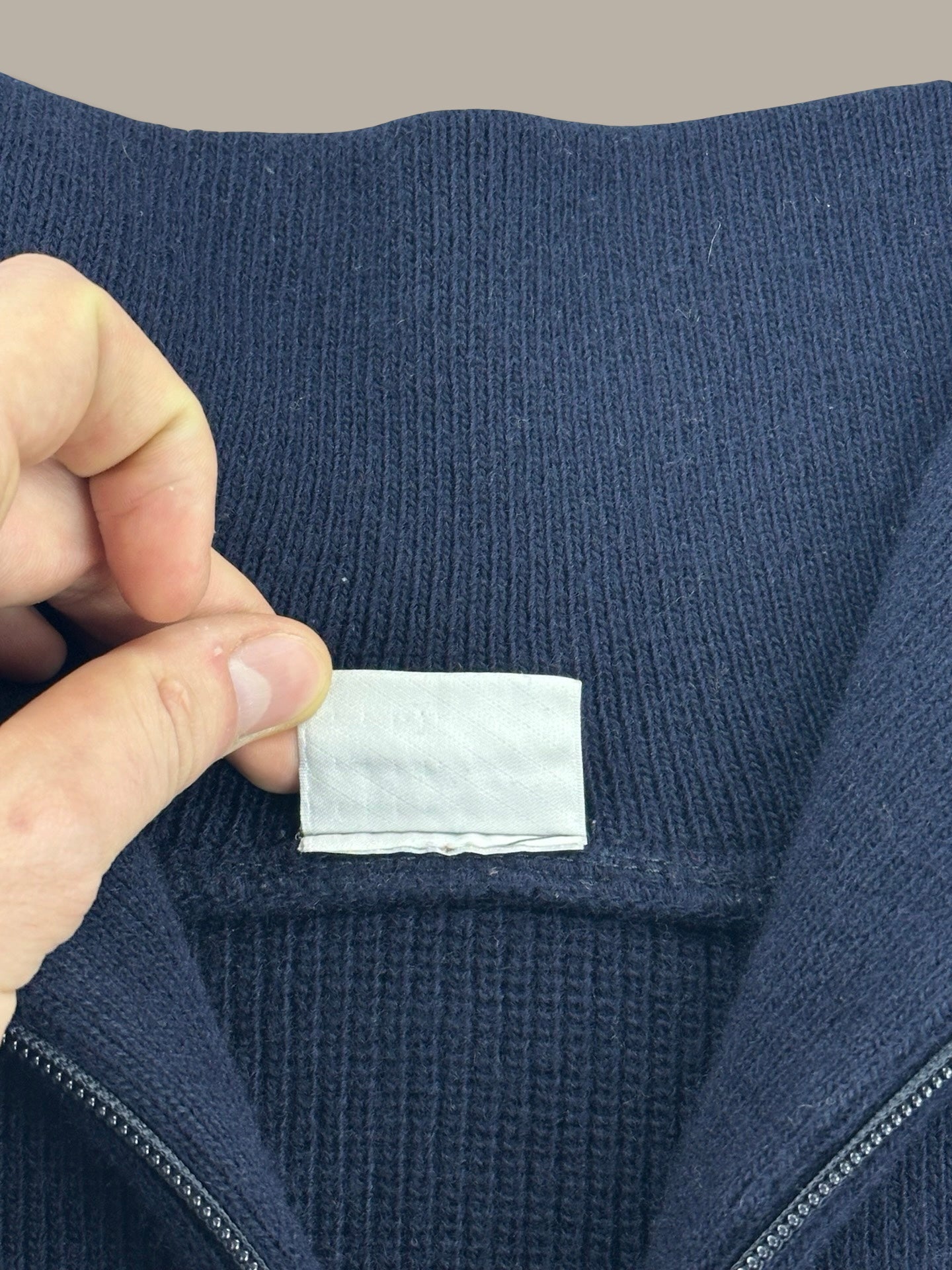 Lacoste 1/4 Zip Jumper Blue Navy XL